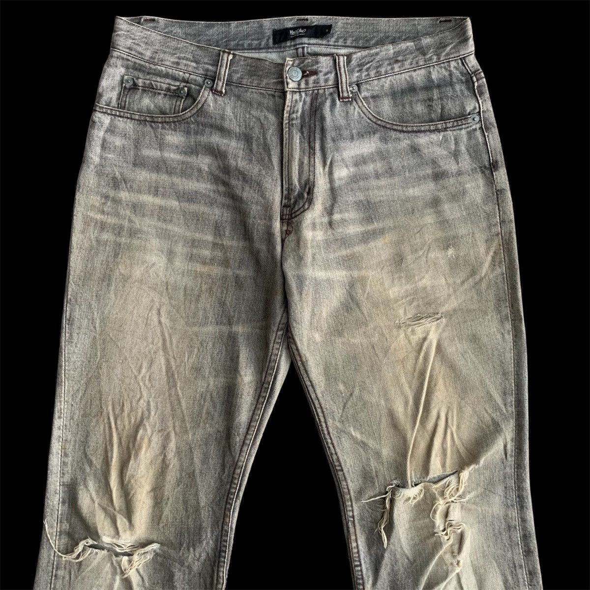 Japanese Brand Vintage Mossimo Rusty Mudwash Distressed Denim Jeans W32 Size US 32 / EU 48 - 3 Thumbnail