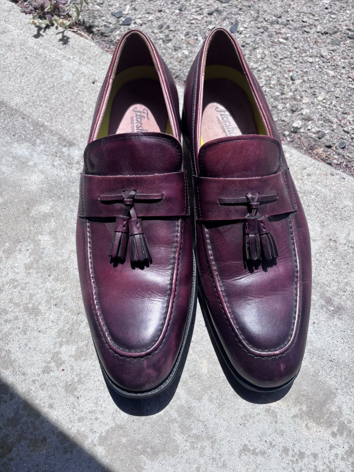 Florsheim Leather Tassle Burgundy Loafers Size US 9 / EU 42 - 1 Thumbnail