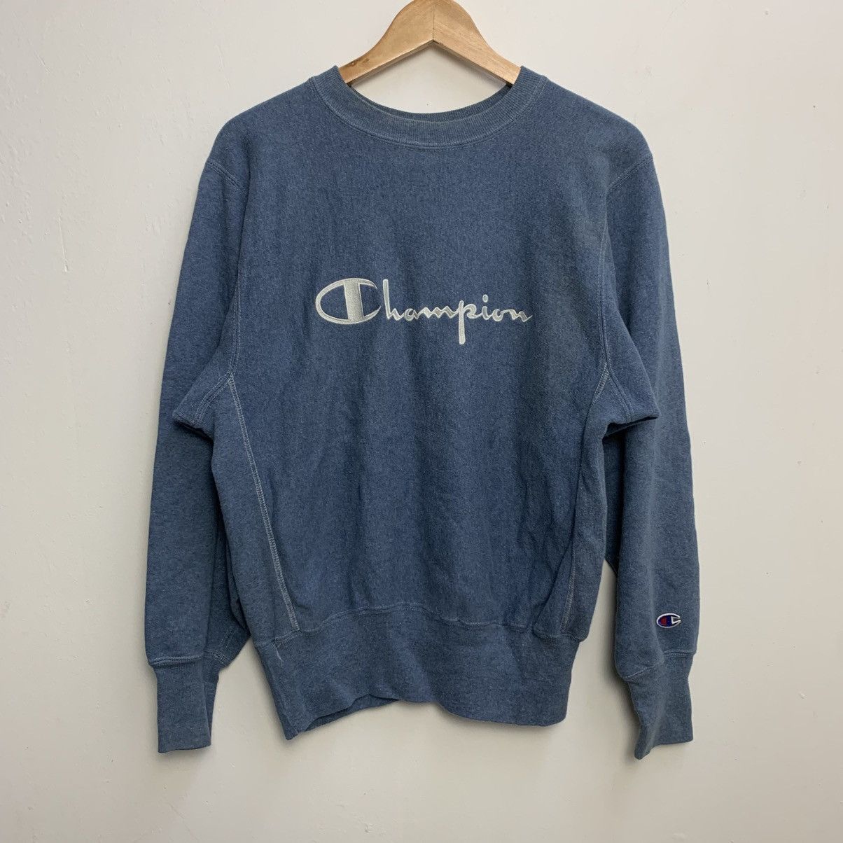 Champion Vintage Champion Reverse Weave OG Script Logo Sweatshirt Size US S / EU 44-46 / 1 - 1 Thumbnail