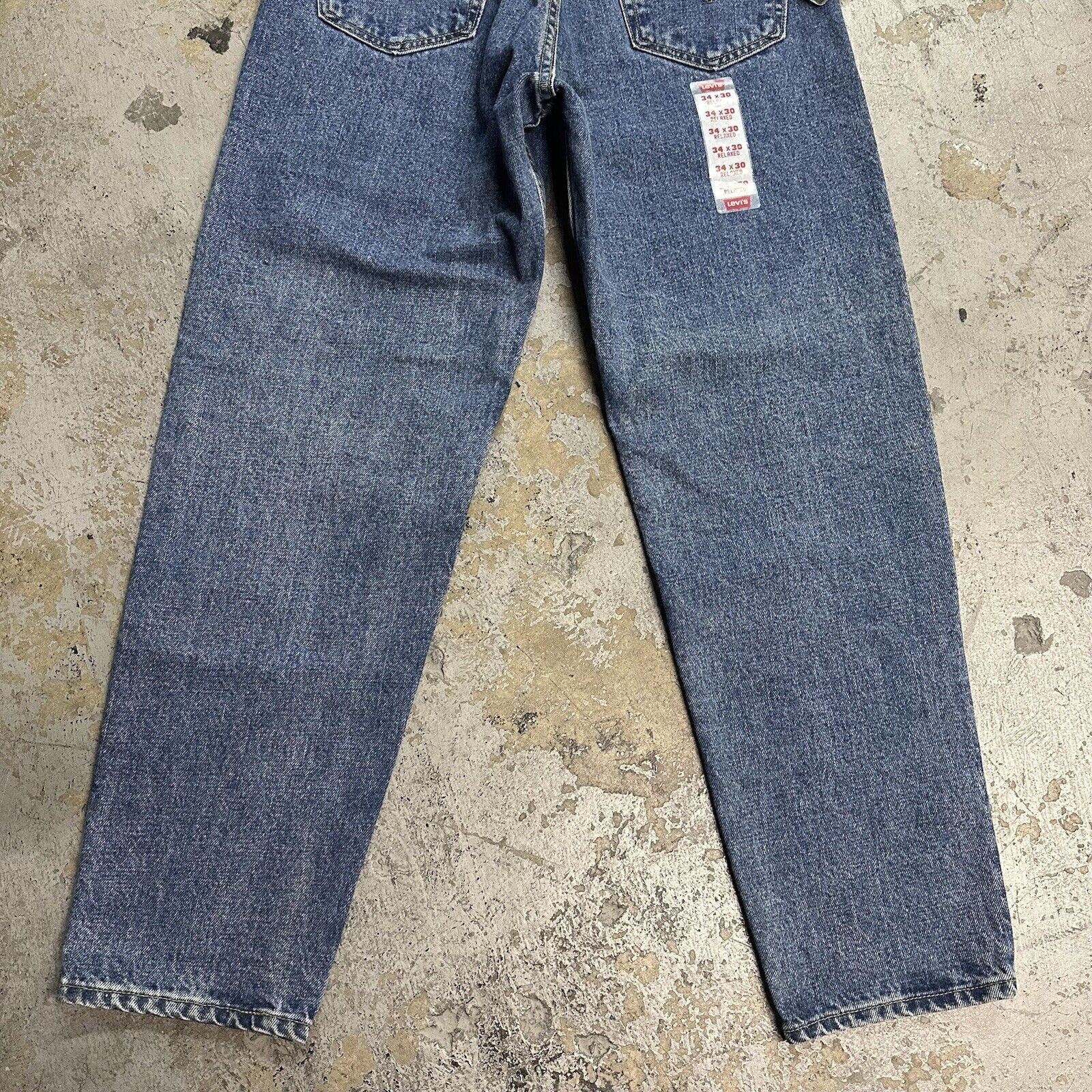Levi's × Vintage NWT Vintage 90s Levi’s 550 Blue Loose Denim Jeans 34x30 NEW Size US 34 / EU 50 - 7 Thumbnail