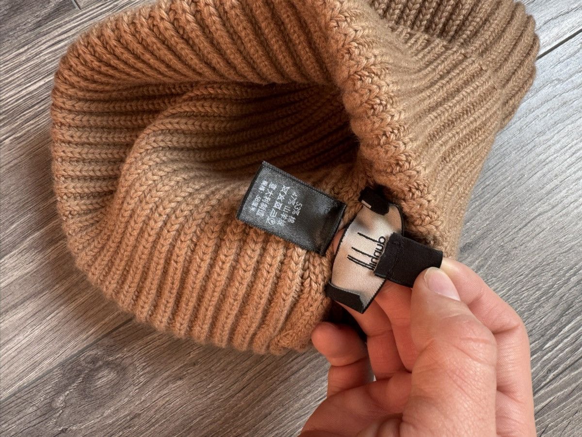 Alfred Dunhill Dunhill Cotton - cashmere Knitted Hat in Beige Size ONE SIZE - 5 Thumbnail