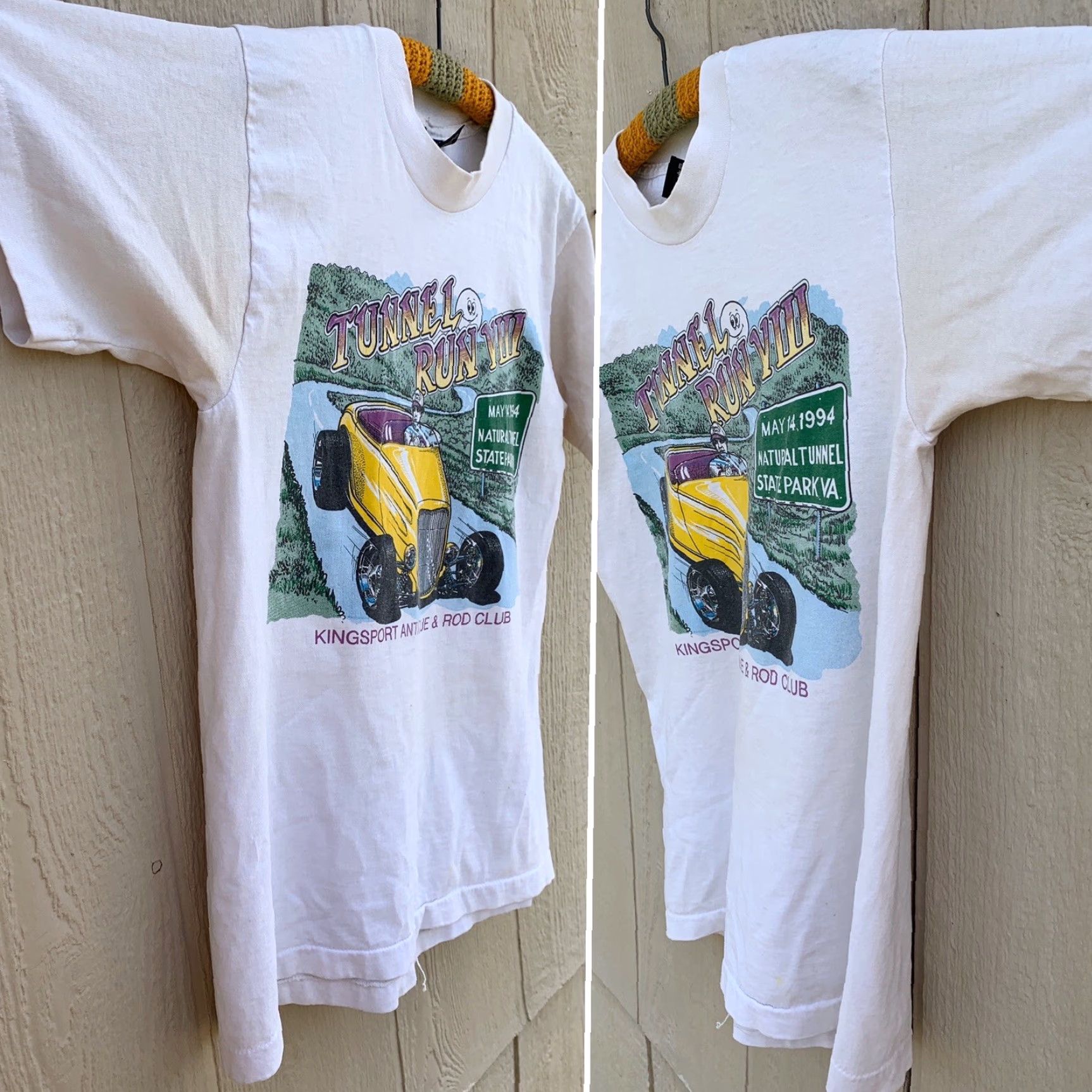Vintage VINTAGE Tunnel Run 1994 White T-Shirt M Unisex Graphic Tee 50/50 Best Kingsport VA Historic Shirt Mens Womens Size US M / EU 48-50 / 2 - 4 Thumbnail