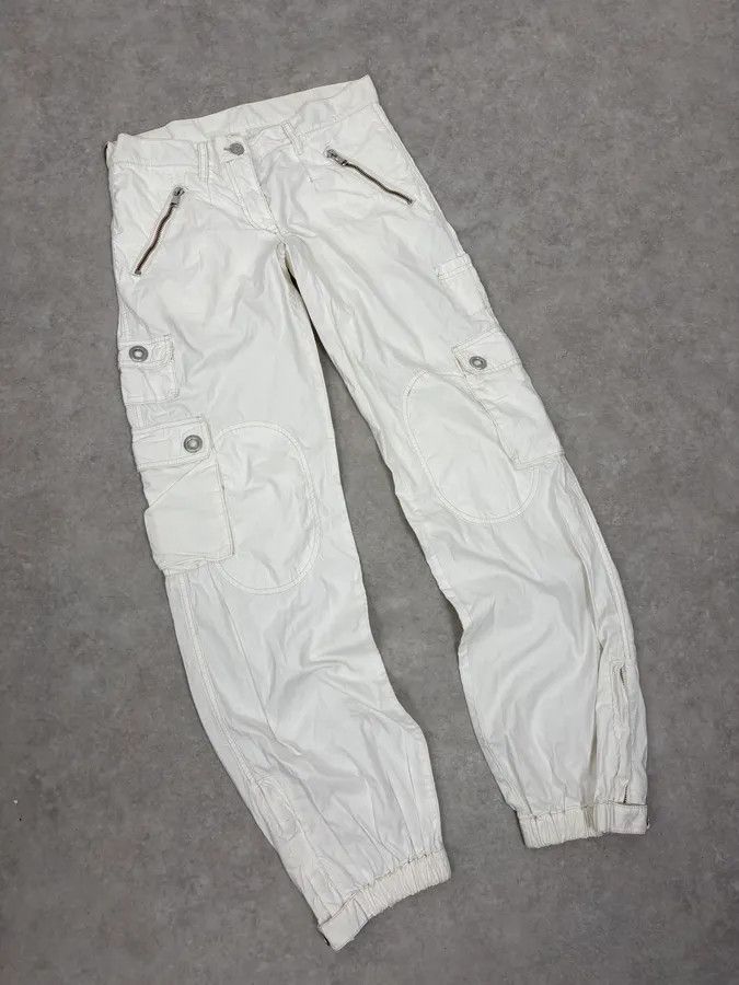 Dolce & Gabbana AW2004 Dolce & Gabbana White Nylon Cargo Pants Size US 30 / EU 46 - 5 Thumbnail
