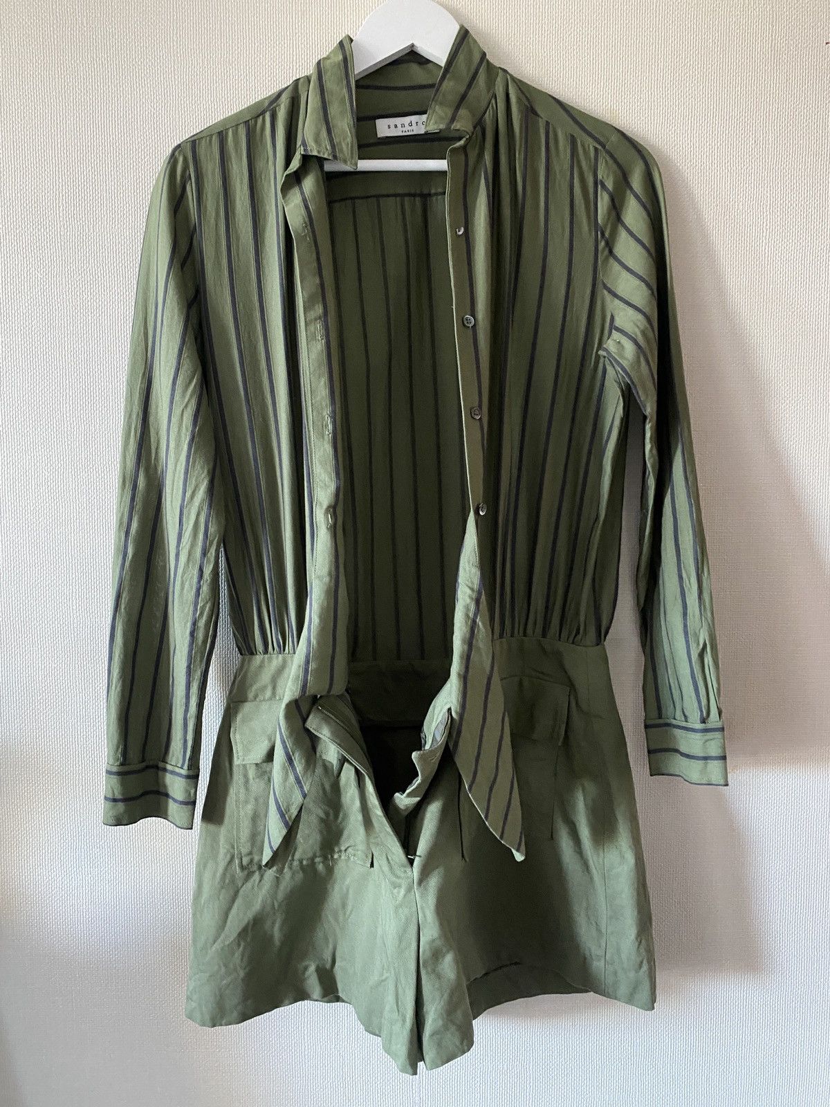 Sandro Panik Playsuit size 2 cotton Sandro Size 26" / US 2 / IT 38 - 13 Thumbnail