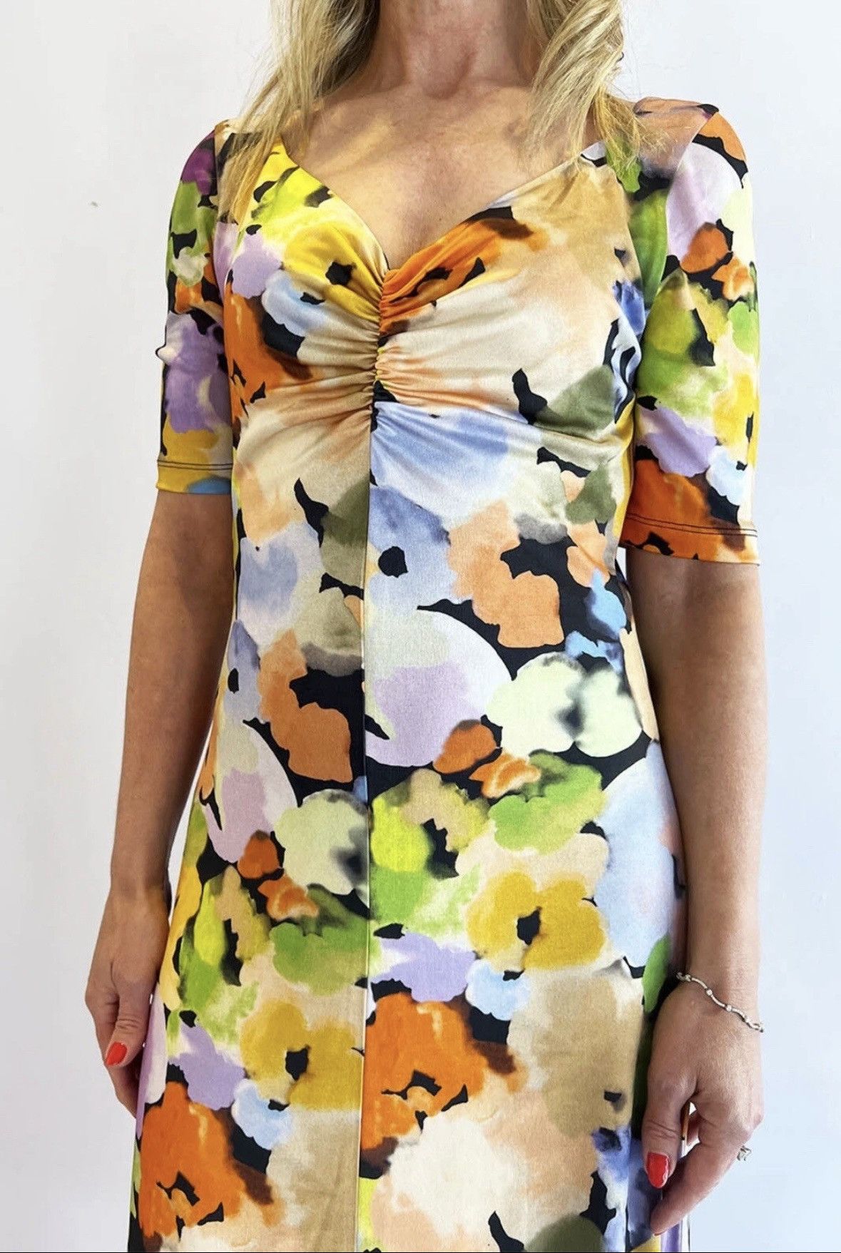 Stine Goya Stine Goya Jose Airbrush at Night Midi Dress NWT Size XS / US 0-2 / IT 36-38 - 6 Thumbnail