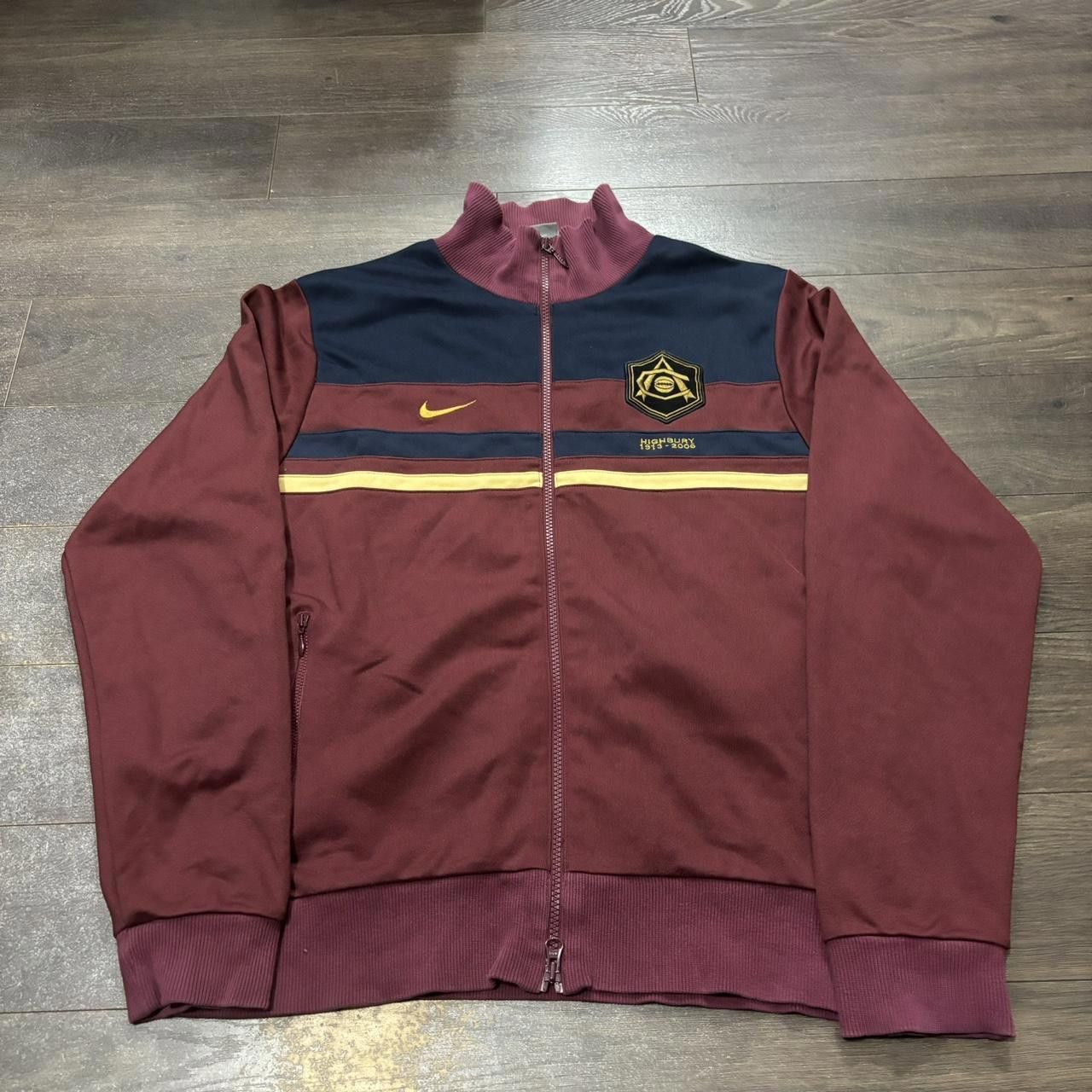 Nike vintage Nike arsenal highbury 1913-2006 track jacket 00S L Size US L / EU 52-54 / 3 - 2 Thumbnail
