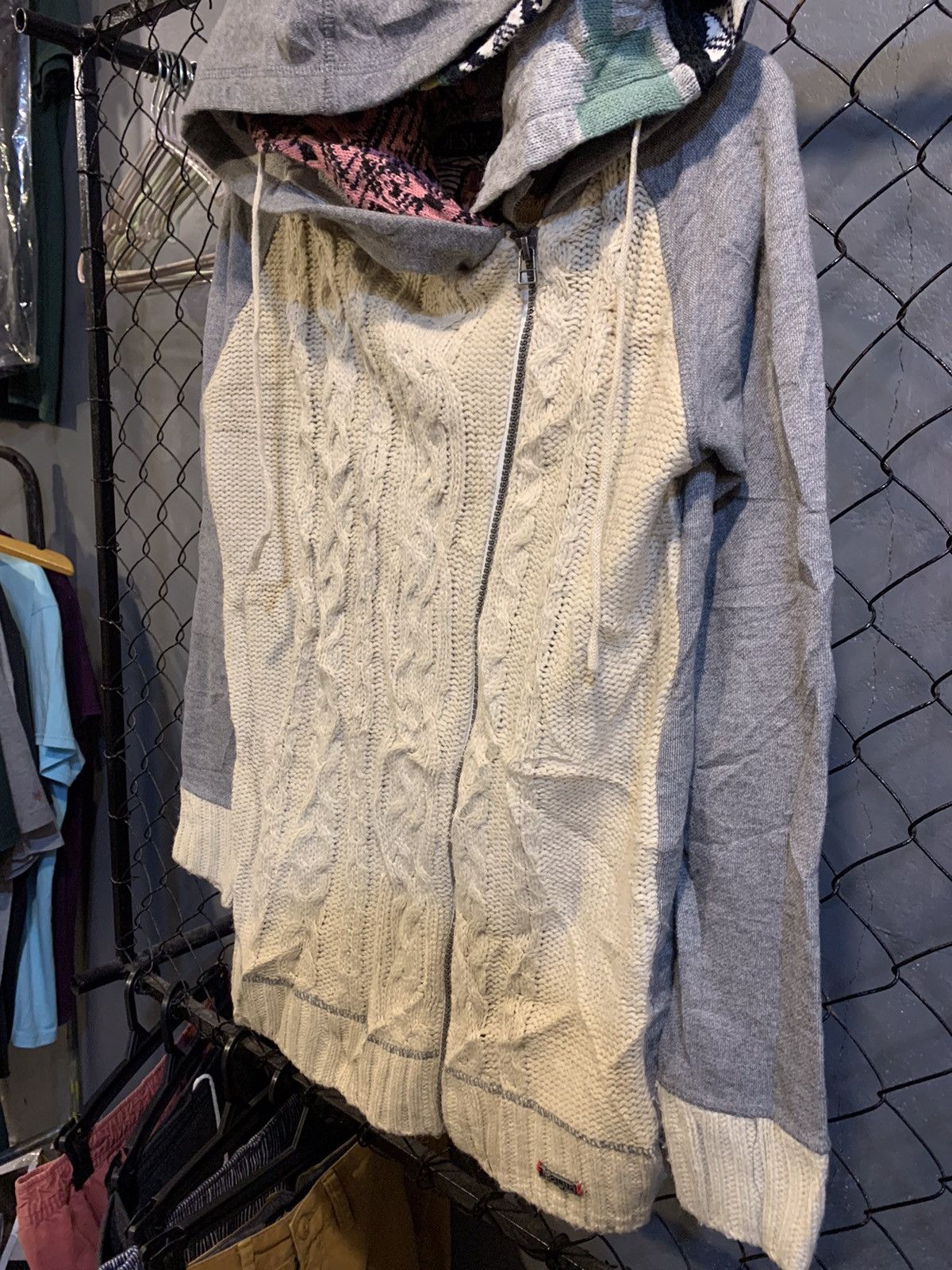 Hysteric Glamour × If Six Was Nine × Le Grande Bleu (L.G.B.) DESIGUAL WHY? DOUBLE LAYER HOODIE Size US L / EU 52-54 / 3 - 2 Thumbnail