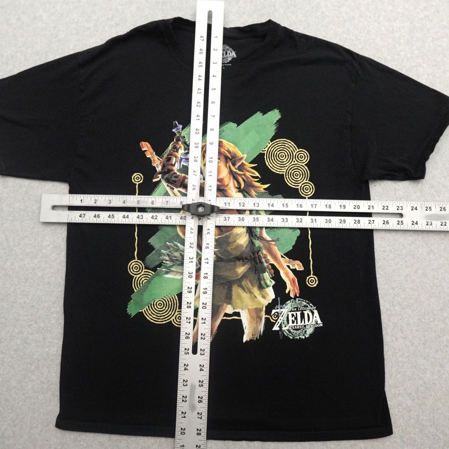 Nintendo Legend of Zelda Tshirt Adult Large Tears of the Kingdom Drawing Sword Black Size US L / EU 52-54 / 3 - 3 Thumbnail