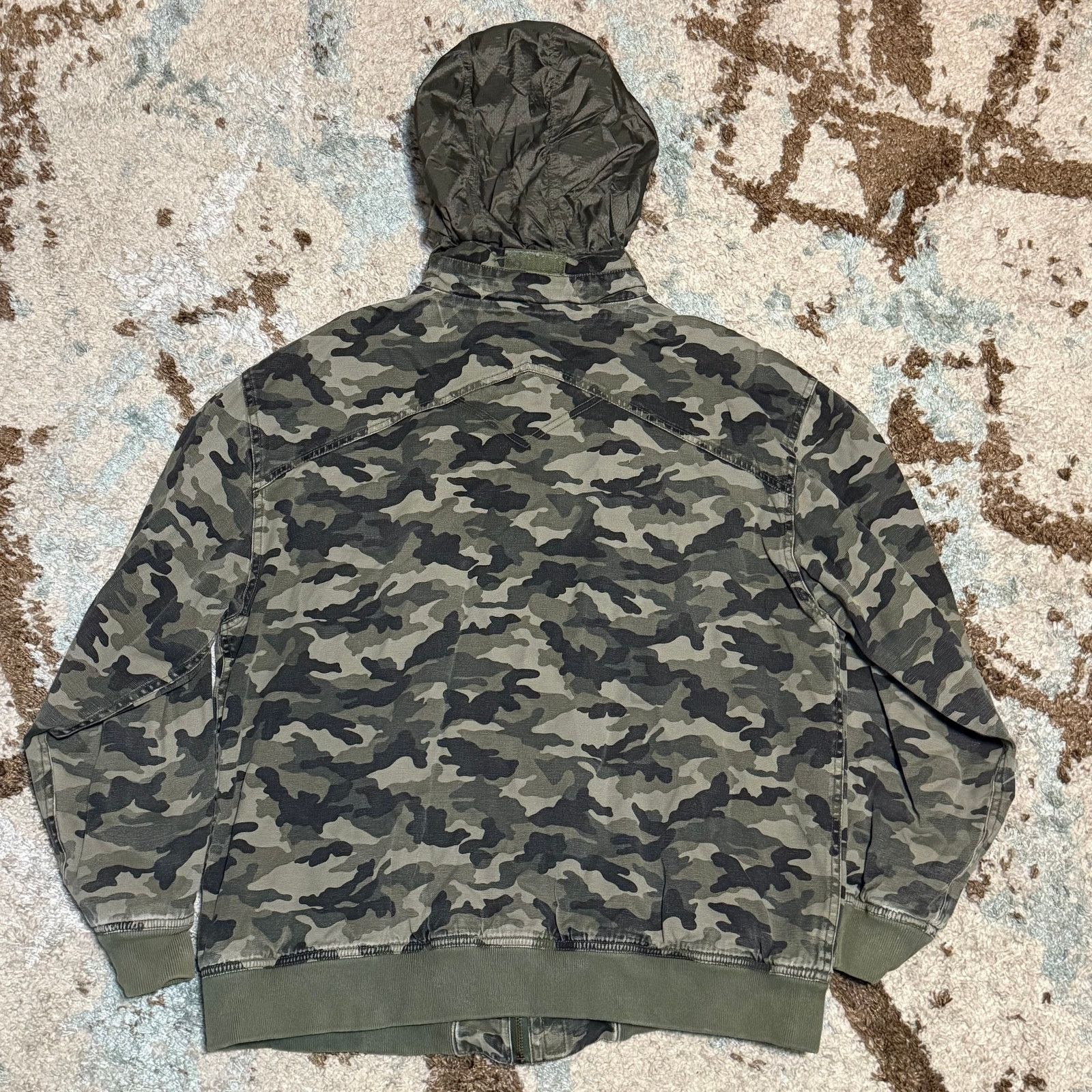 Vintage Vintage Bad Boy Clothing Camo Jacket Size Medium Hidden Hood Size US M / EU 48-50 / 2 - 2 Thumbnail