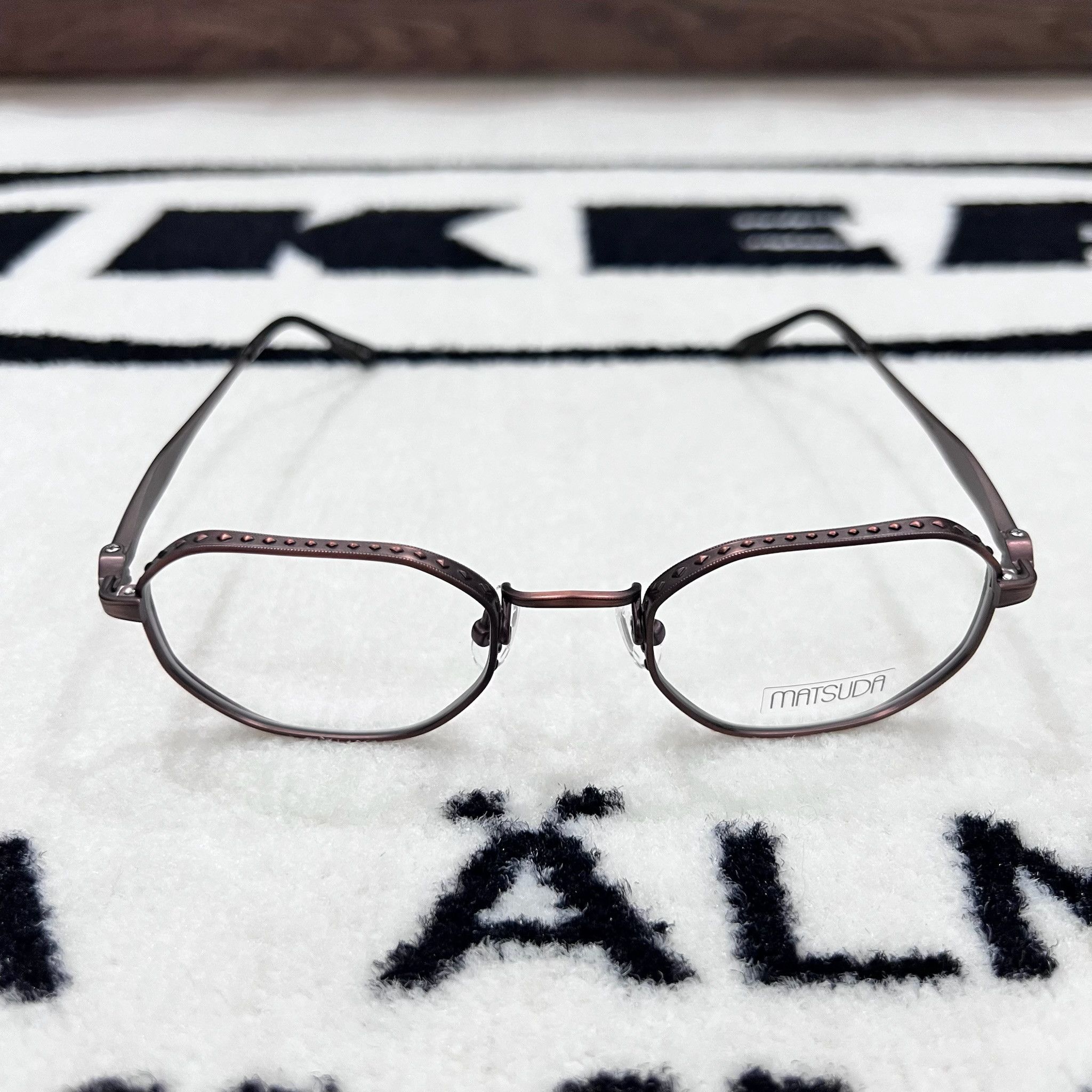 Matsuda Matsuda Dark Brown Frame Square Titanium Eyeglasses Matsuda Size ONE SIZE - 2 Thumbnail