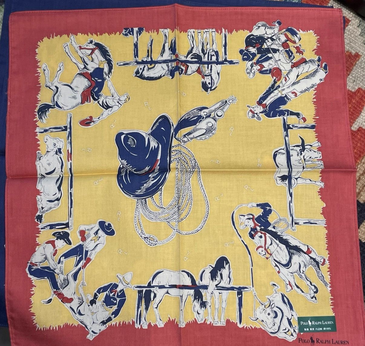 Polo Ralph Lauren Ralph Lauren Polo Small Square Scarf K22 Size ONE SIZE - 1 Thumbnail