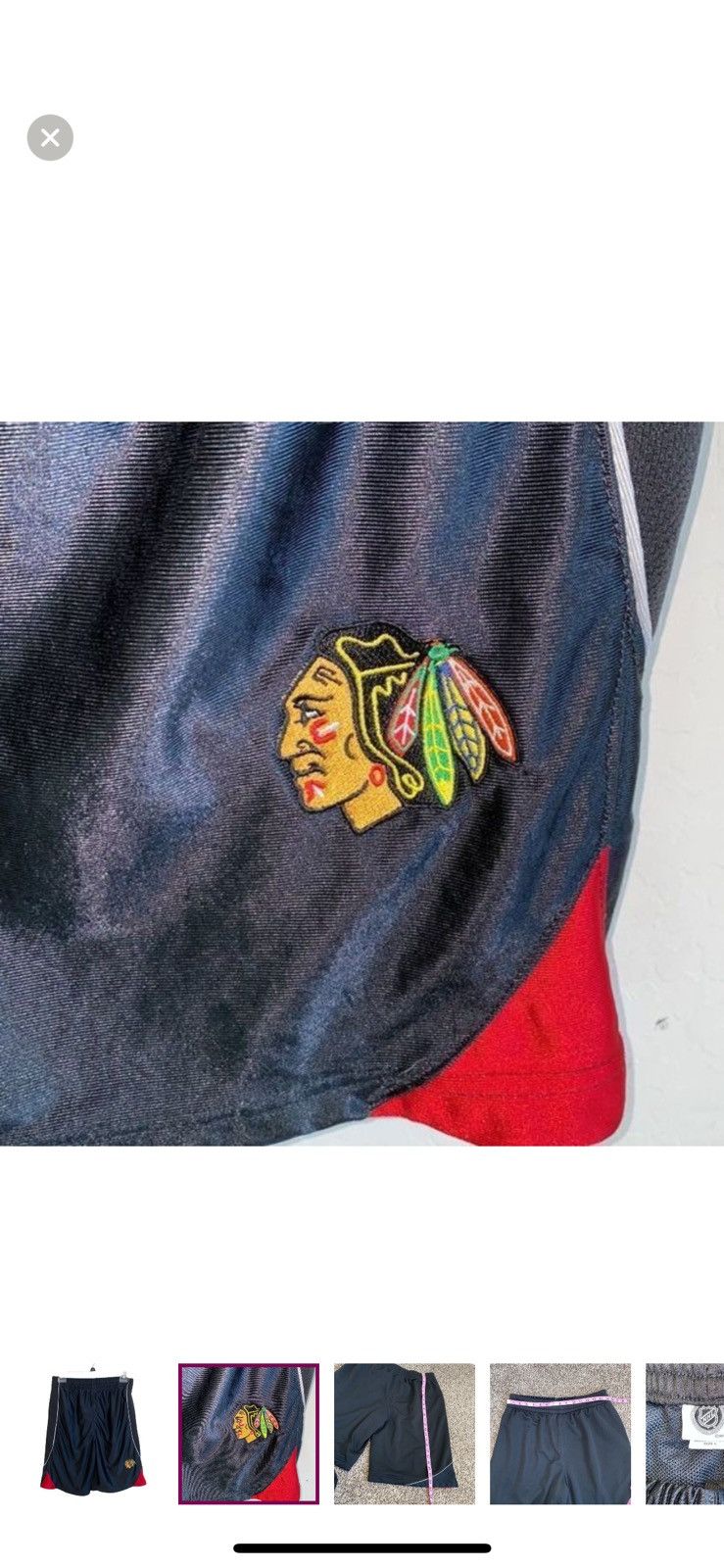 NHL NHL‎ Chicago Blackhawks hockey men’s large athletic short Size US 36 / EU 52 - 3 Thumbnail