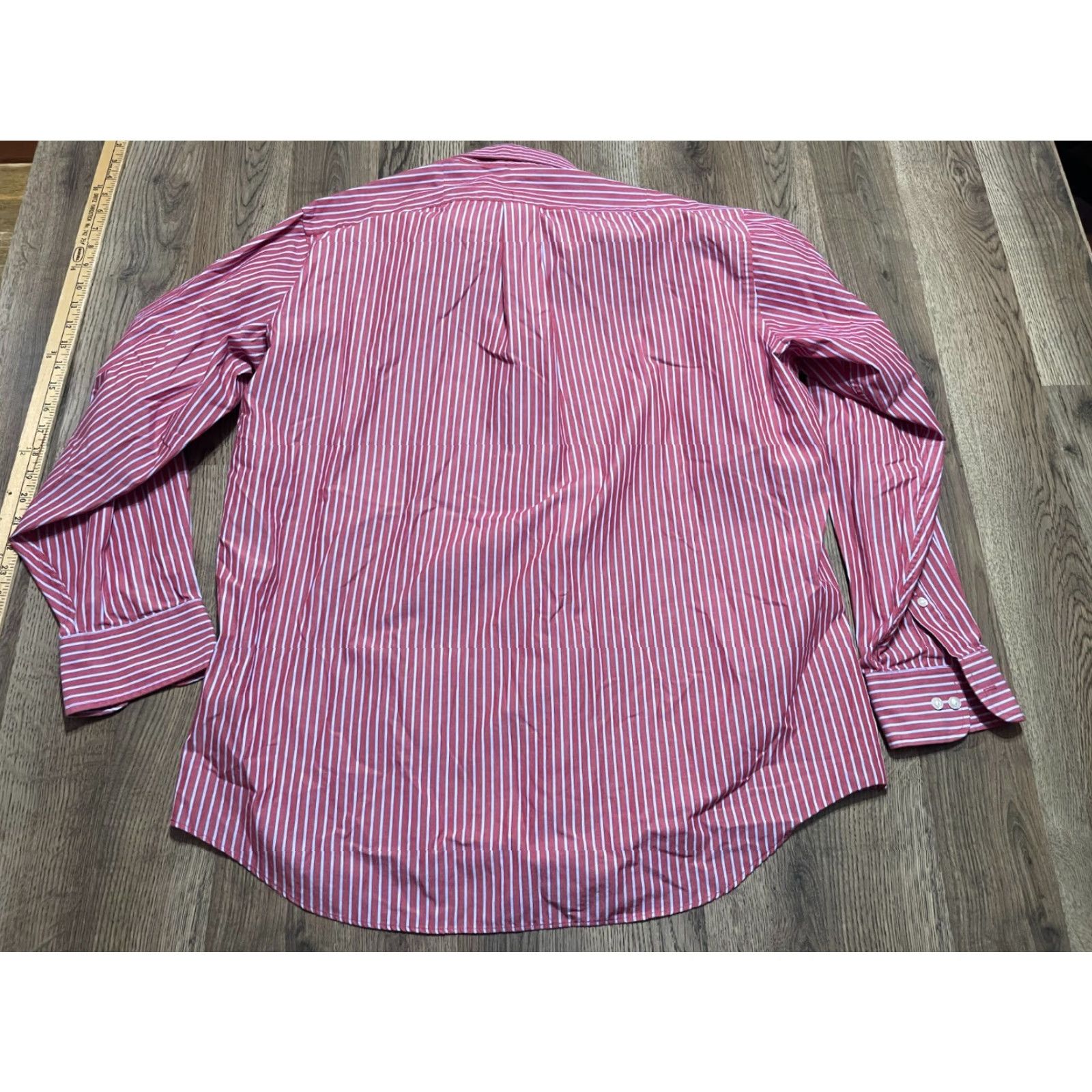 Chaps **Men's Red White Striped Button Down Shirt, Size 17 34/35, Classic Fit** User: Men's Red White Striped Button Down Shirt, Size 17 34/35, Classic Fit Size US XL / EU 56 / 4 - 2 Thumbnail