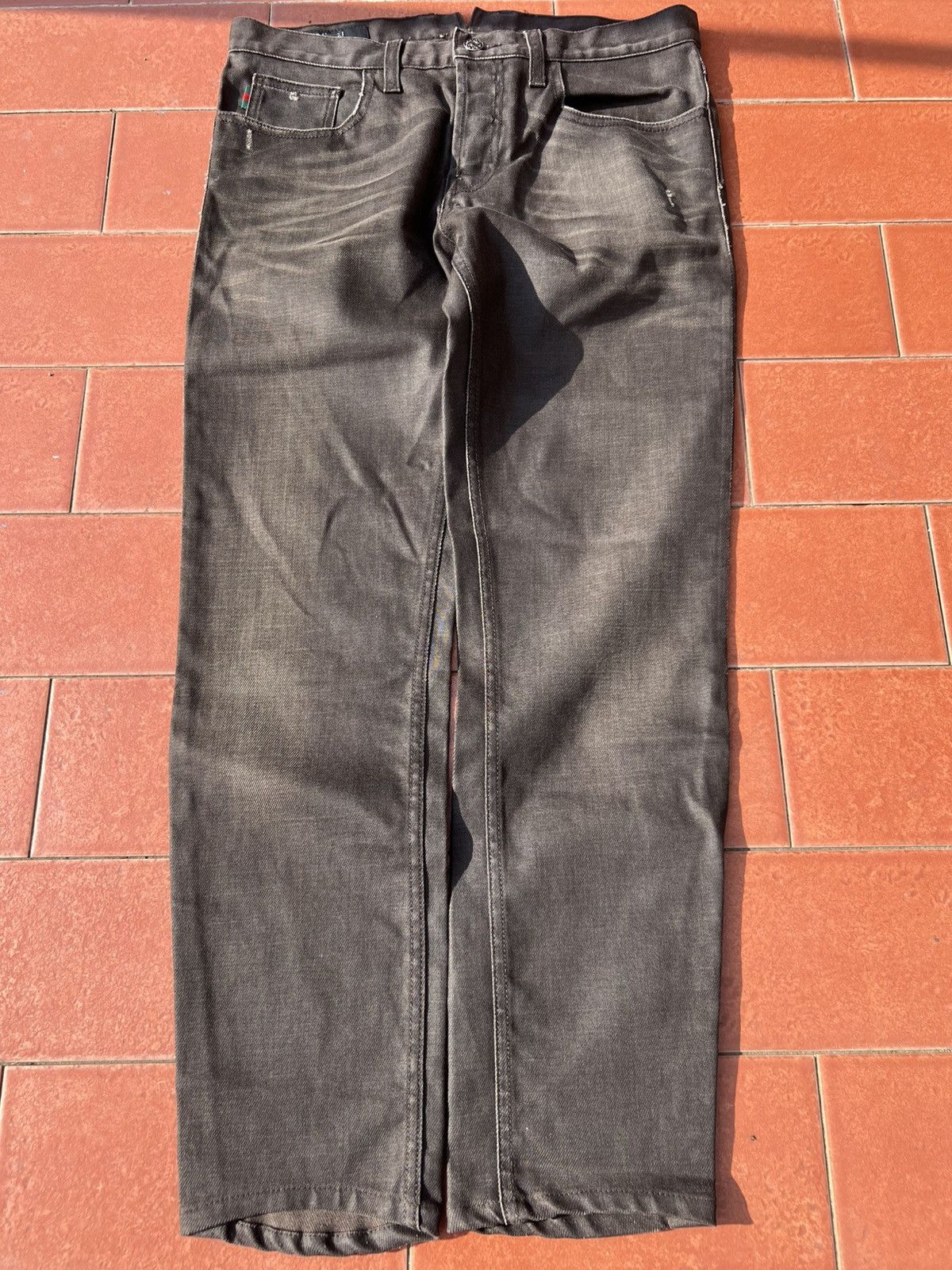 Gucci Gucci waxed jeans archive 2000s Size US 30 / EU 46 - 1 Thumbnail
