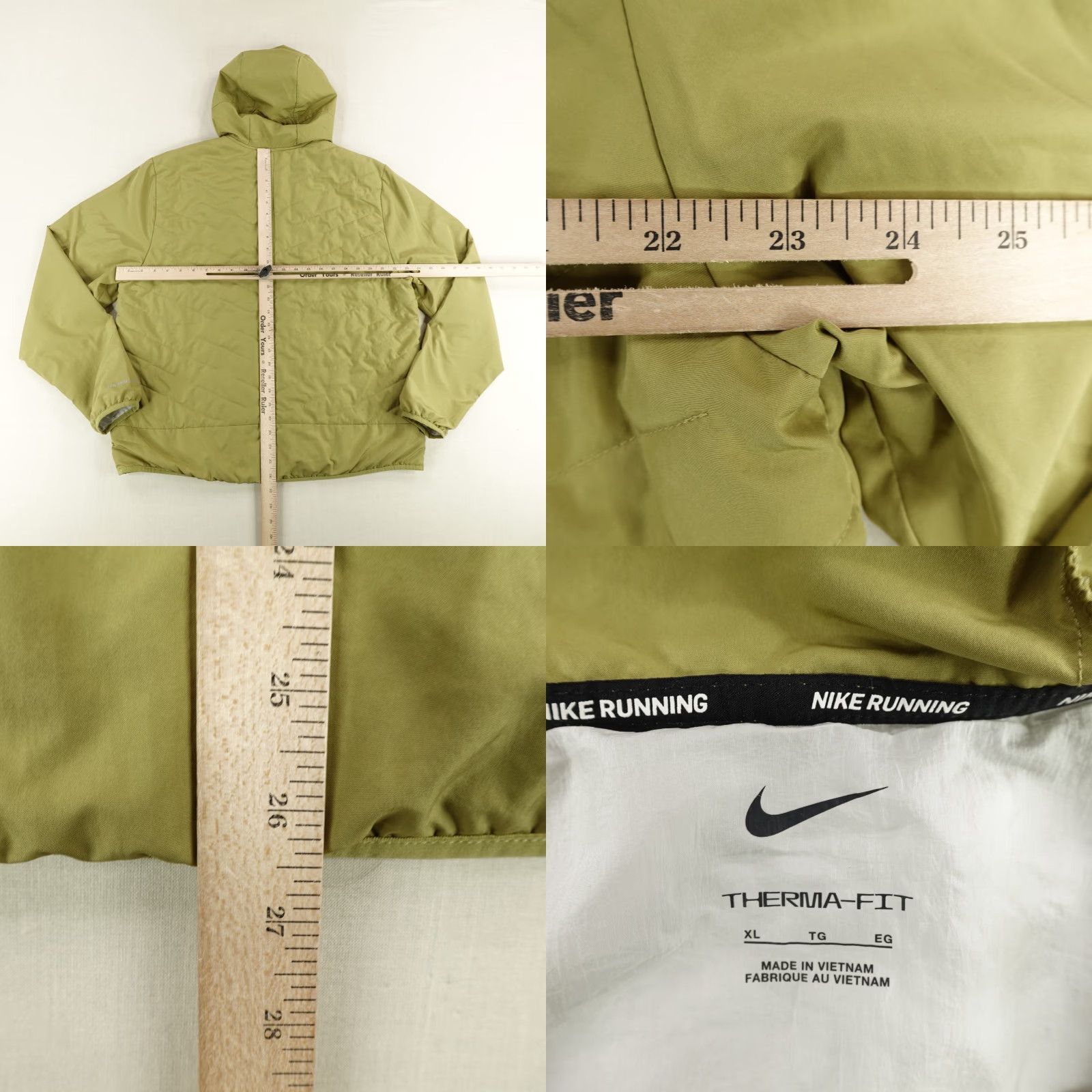 Nike Nike Jacket Mens XL Coriander Green Therma Fit Repel Puffer Quilted Running Coat Size US XL / EU 56 / 4 - 8 Thumbnail