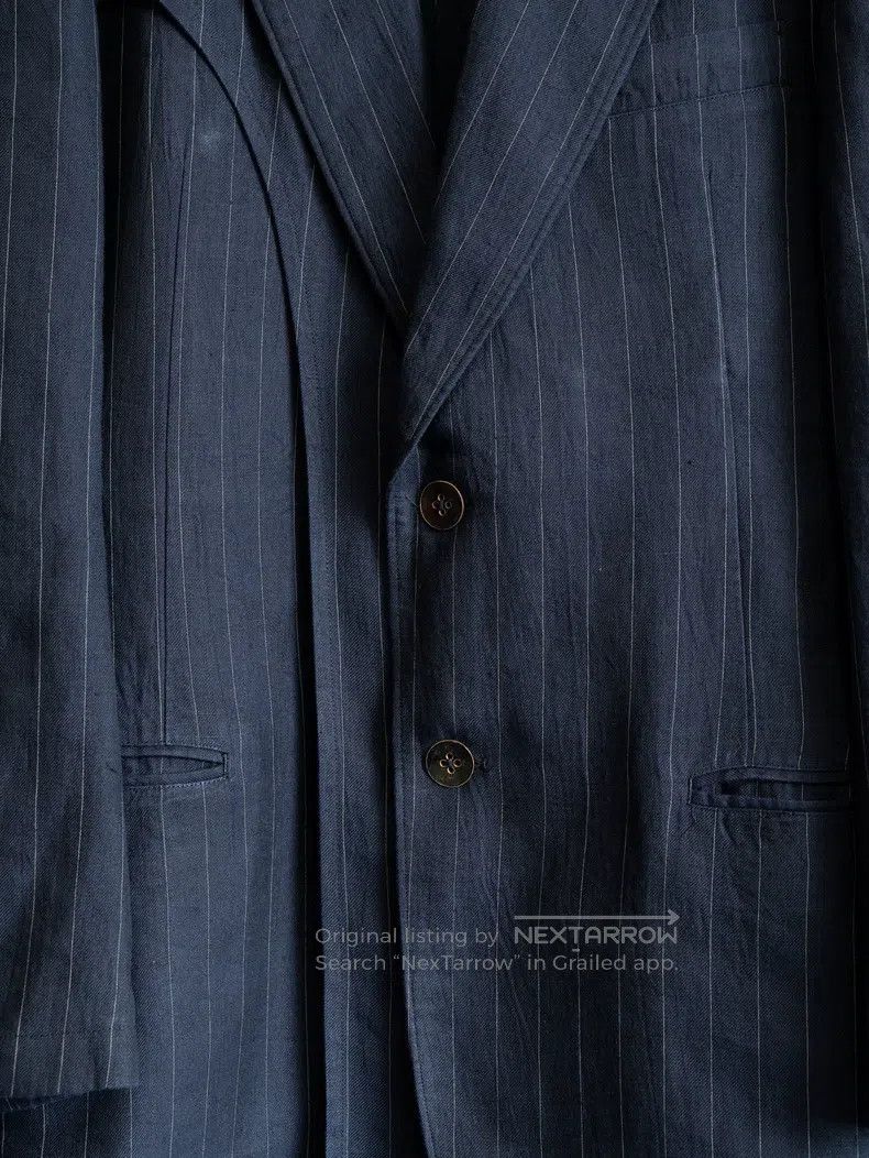 Yohji Yamamoto YOHJI YAMAMOTO Striped Double Layer Jacket Size US M / EU 48-50 / 2 - 5 Thumbnail