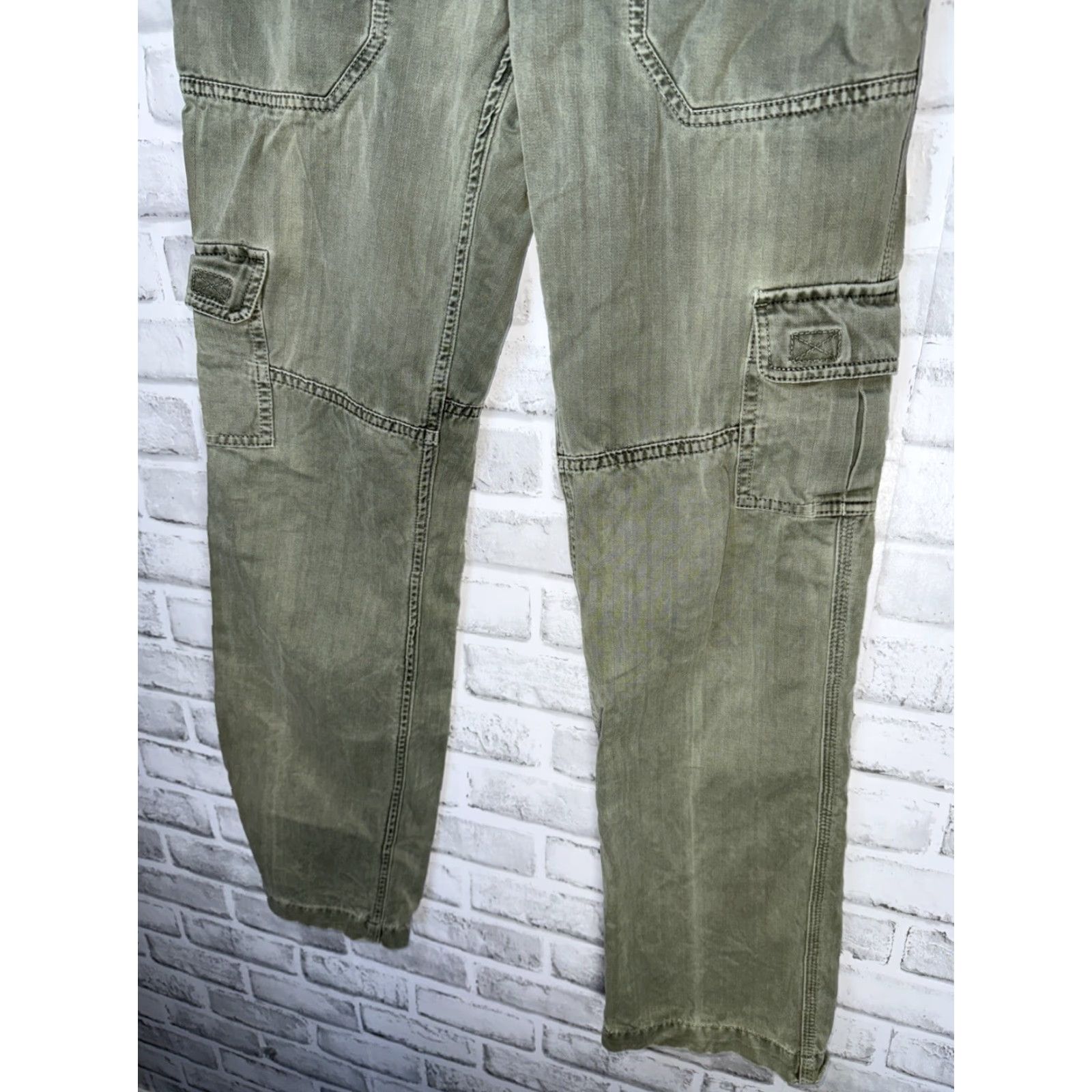 Gramicci GRAMICCI Green Cargo Pants Womens Size 2 Regular 31" Inseam Casual Hiking Size 26" / US 2 / IT 38 - 4 Thumbnail