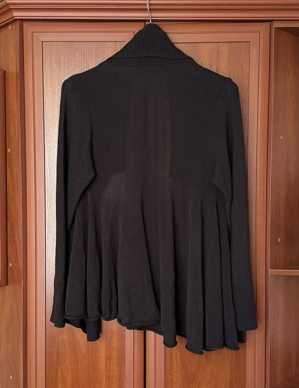 Vintage × hannes roether Hannes Roether XL brown knitwear cape poncho cardigan sweate Size XL / US 12-14 / IT 48-50 - 20 Thumbnail
