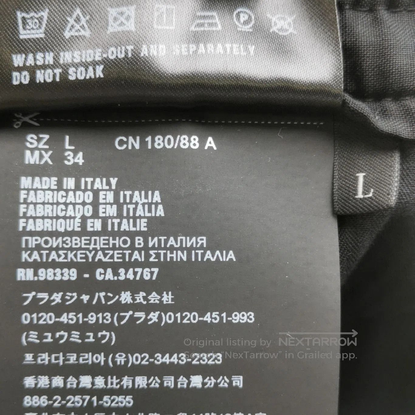 Prada Prada Black Wool Trousers in Size L . Size 30" / US 8 / IT 44 - 5 Thumbnail