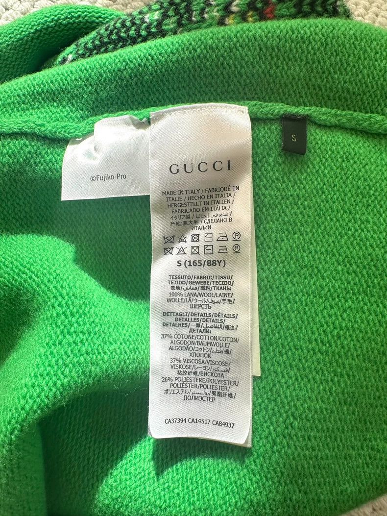 Gucci Gucci Green robot cat cartoon pattern sweater long-sleeved Size US S / EU 44-46 / 1 - 5 Thumbnail