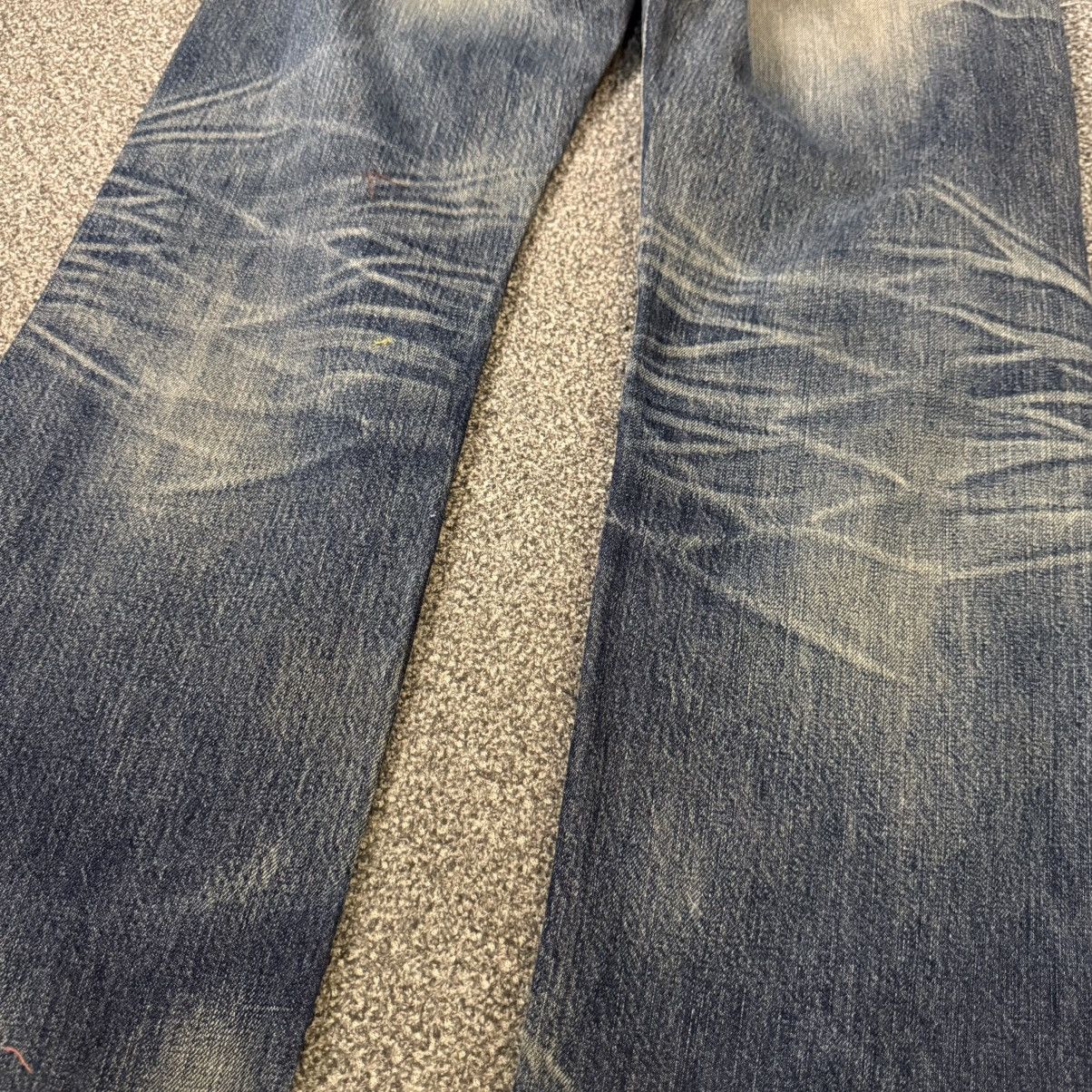 Levi's Made & Crafted 🔥🔥 Vintage Y2K Levis 501 Mud Distressed Rusty Denim Size US 34 / EU 50 - 8 Thumbnail