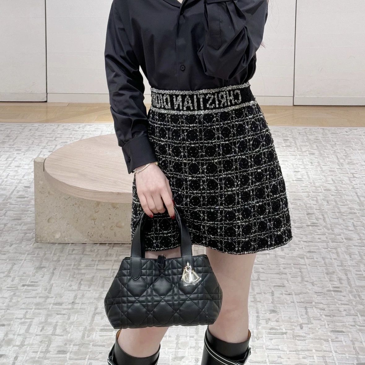 Christian Dior Monsieur Dior feb272 Tartan Cotton Skirt 36 Size 26" / US 2 / IT 38 - 6 Thumbnail