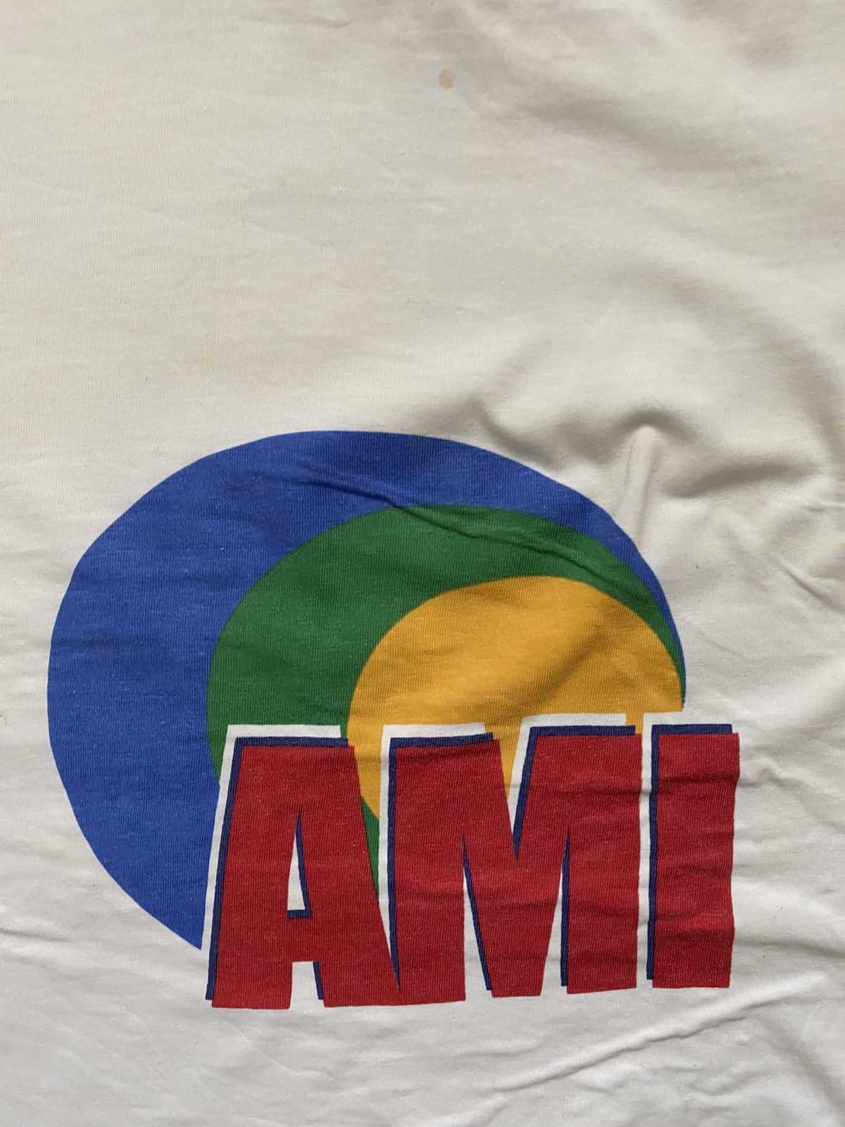 AMI ⛔️Rare AMI Big Logo white t shirt tee ,retro hype ,Y2K Size US M / EU 48-50 / 2 - 3 Thumbnail