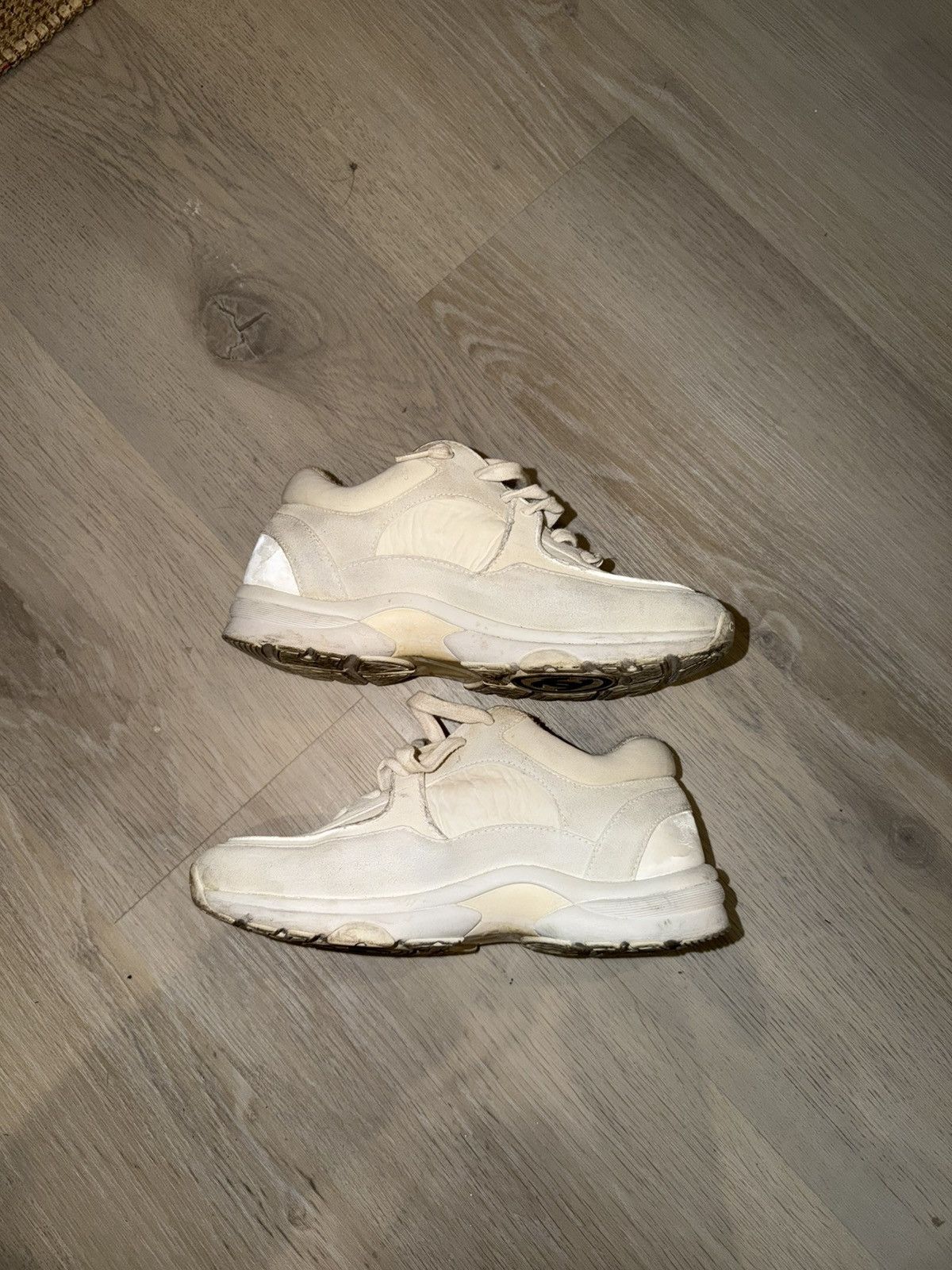 Chanel Chanel Runner Suede Calfskin Fabric CC Sneakers Size US 6.5 / IT 36.5 - 3 Thumbnail