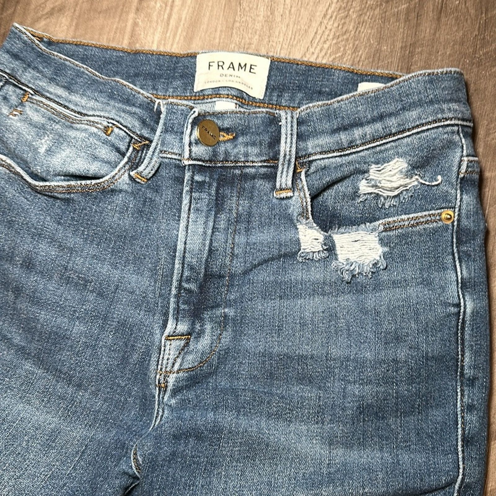 Other Frame Denim Le High Skinny Jeans - 28 Size 28" / US 6 / IT 42 - 6 Thumbnail