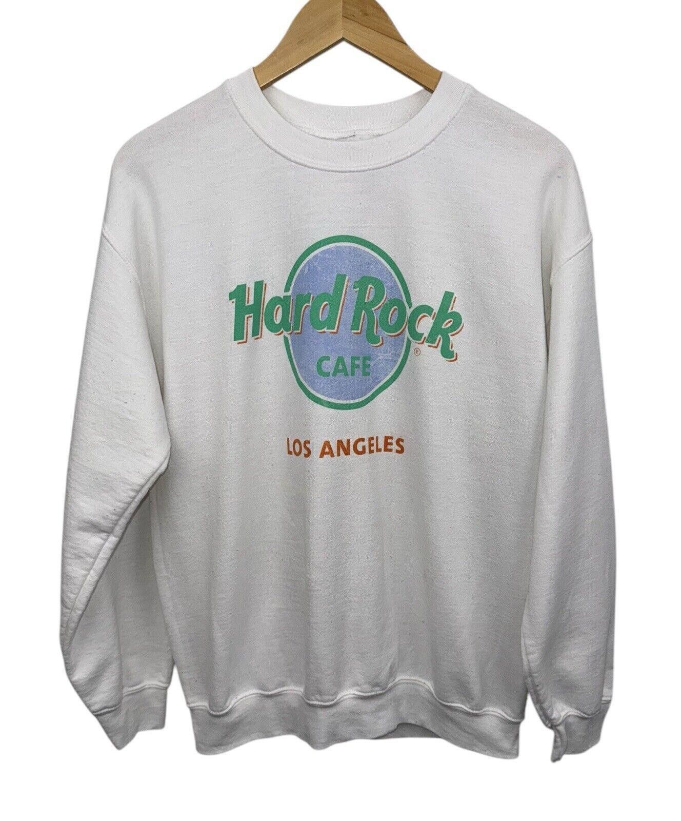 Hard Rock Cafe Vintage Hard Rock Cafe Los Angeles White Crewneck M Size US 32 / EU 48 - 1 Thumbnail