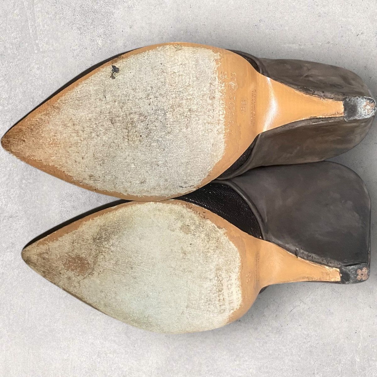 Maison Margiela Margiela Brown Metallic Ankle Boots Size US 6 / IT 36 - 5 Thumbnail