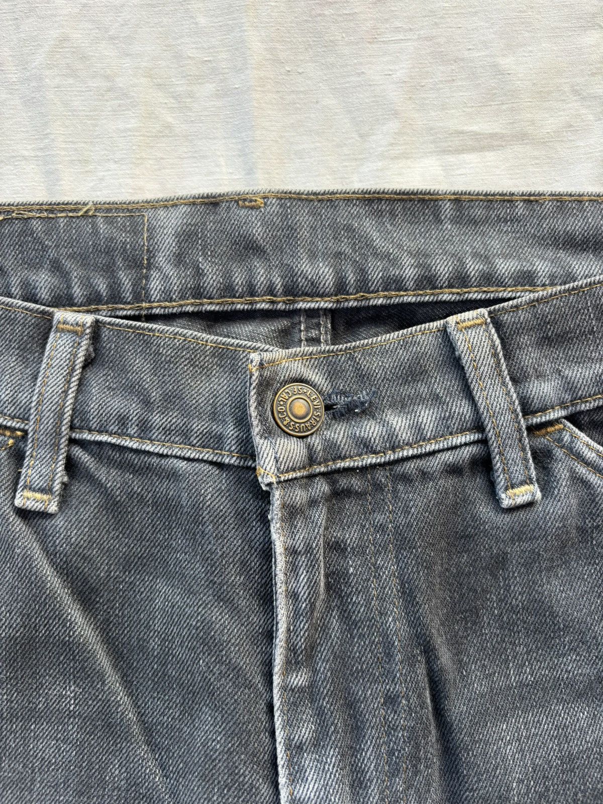 Kapital 🔥VINTAGE LEVIS 519 ORANGE TAB FADED BLACK DISTRESSED DENIM Size US 32 / EU 48 - 13 Thumbnail