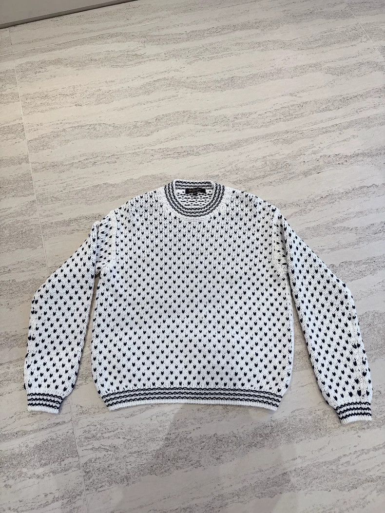 LORO PIANA Black polka dot sweater