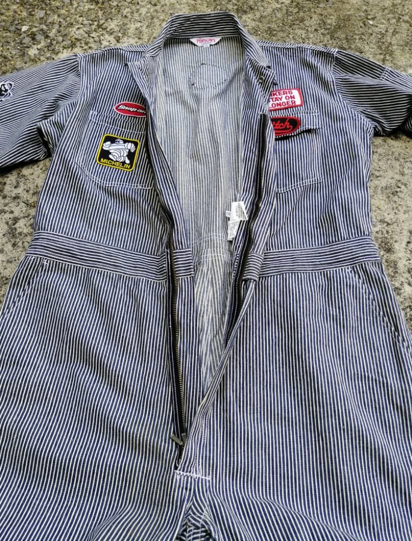 PERSON'S × Vintage Vintage Person's Hickory Stripes Overalls Size US 40 / EU 56 - 9 Thumbnail