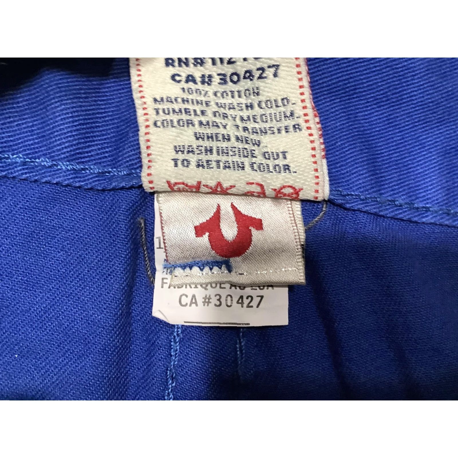 True Religion True Religion Jeans Joey Bootcut Denim 34x32 Blue Mens Regular 100% Cotton USA Pockets Flap Horseshoe Logo Pocketed Back Belt Loops Zip Fly Mens Size US 34 / EU 50 - 7 Thumbnail