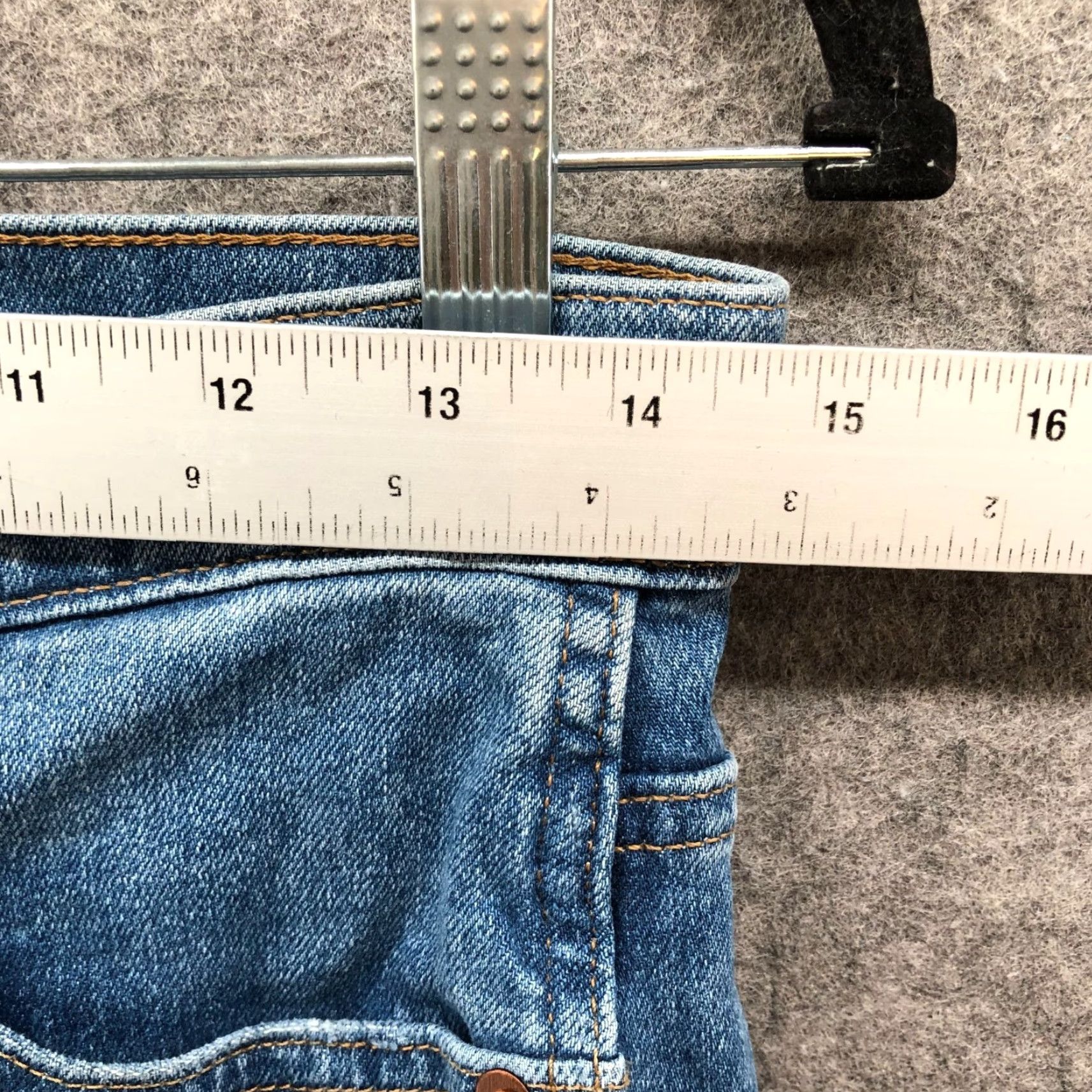 Madewell Madewell Jeans Womens 28 Dewitt Wash Blue 10" High Rise Skinny Button Fly Denim Stretch 5-Pocket Vintage? No (adjusted) Size 28" / US 6 / IT 42 - 7 Thumbnail