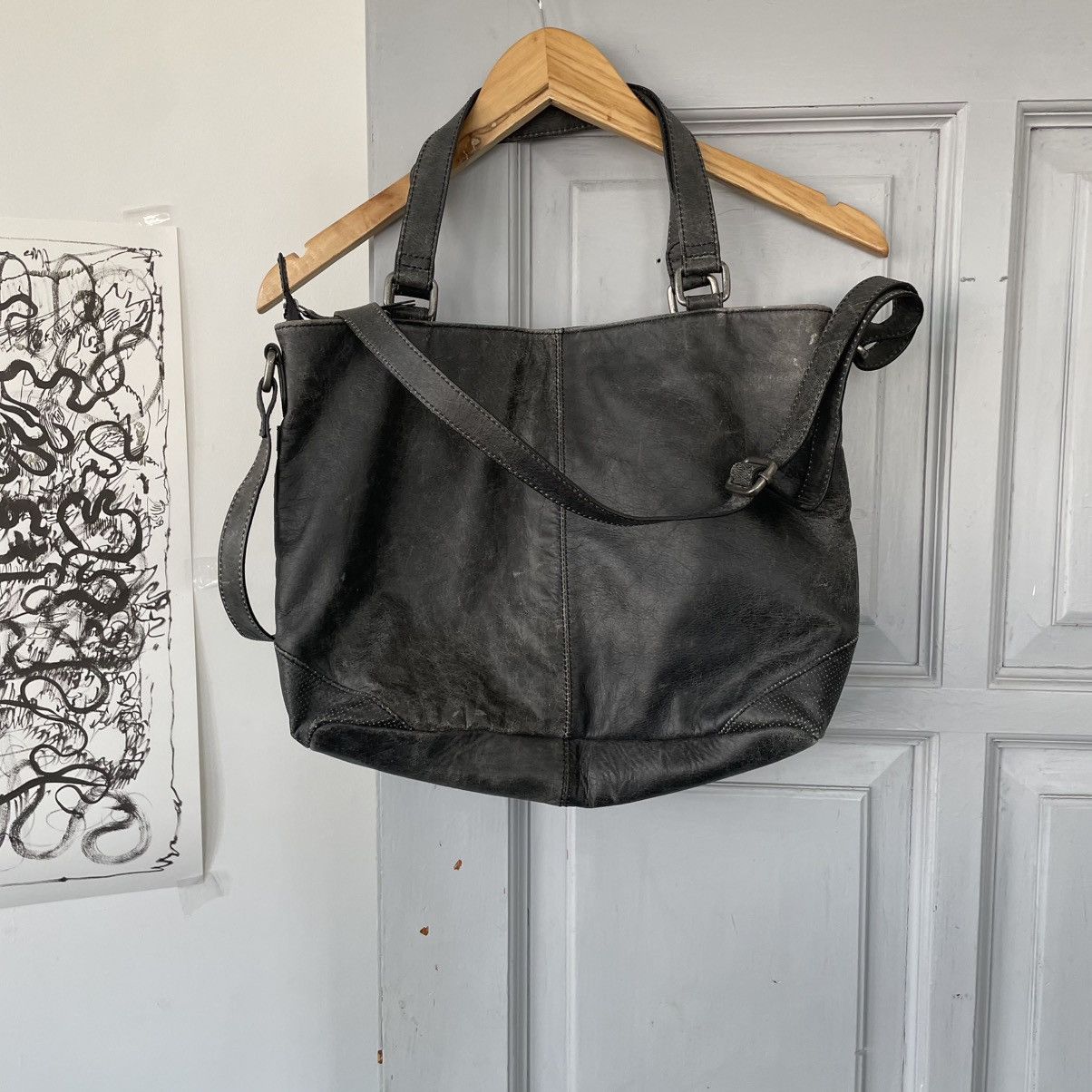 Harley Davidson × Vintage Vintage Avantgarde Harley Davidson Distressed Shoulder bag Size ONE SIZE - 5 Thumbnail