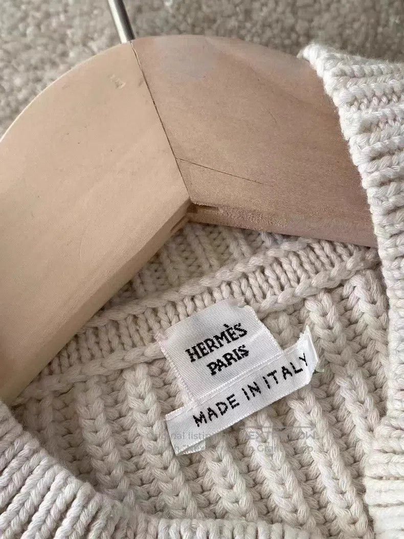 Hermes Hermes Women's Knit Crewneck Sweater Size XXS / US 00 / IT 34 - 5 Thumbnail