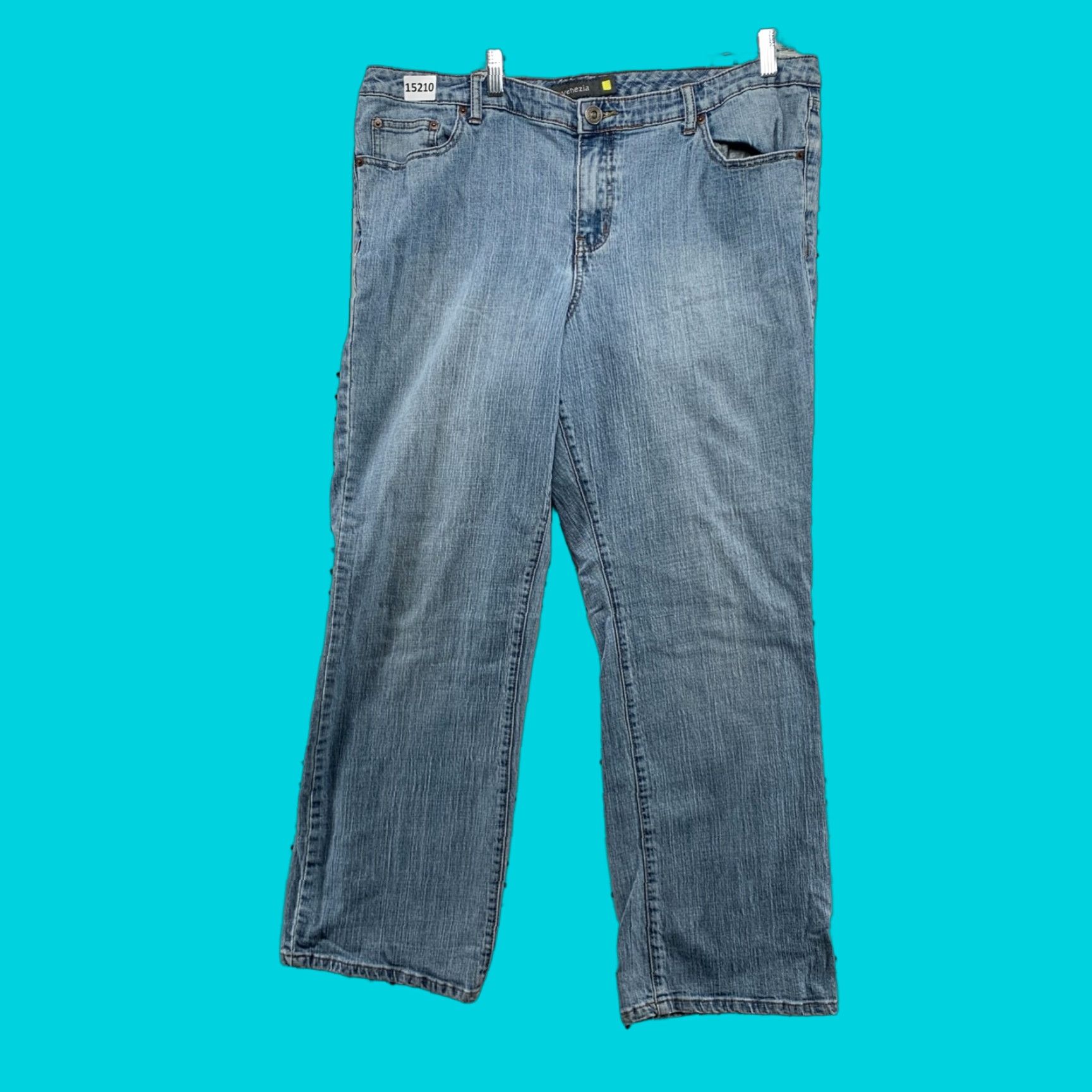 Denime Venezia Women's Plus Size 5 w40 Blue Denim Stretch Bootcut Jeans Shirt? Size 27" / US 4 / IT 40 - 1 Thumbnail