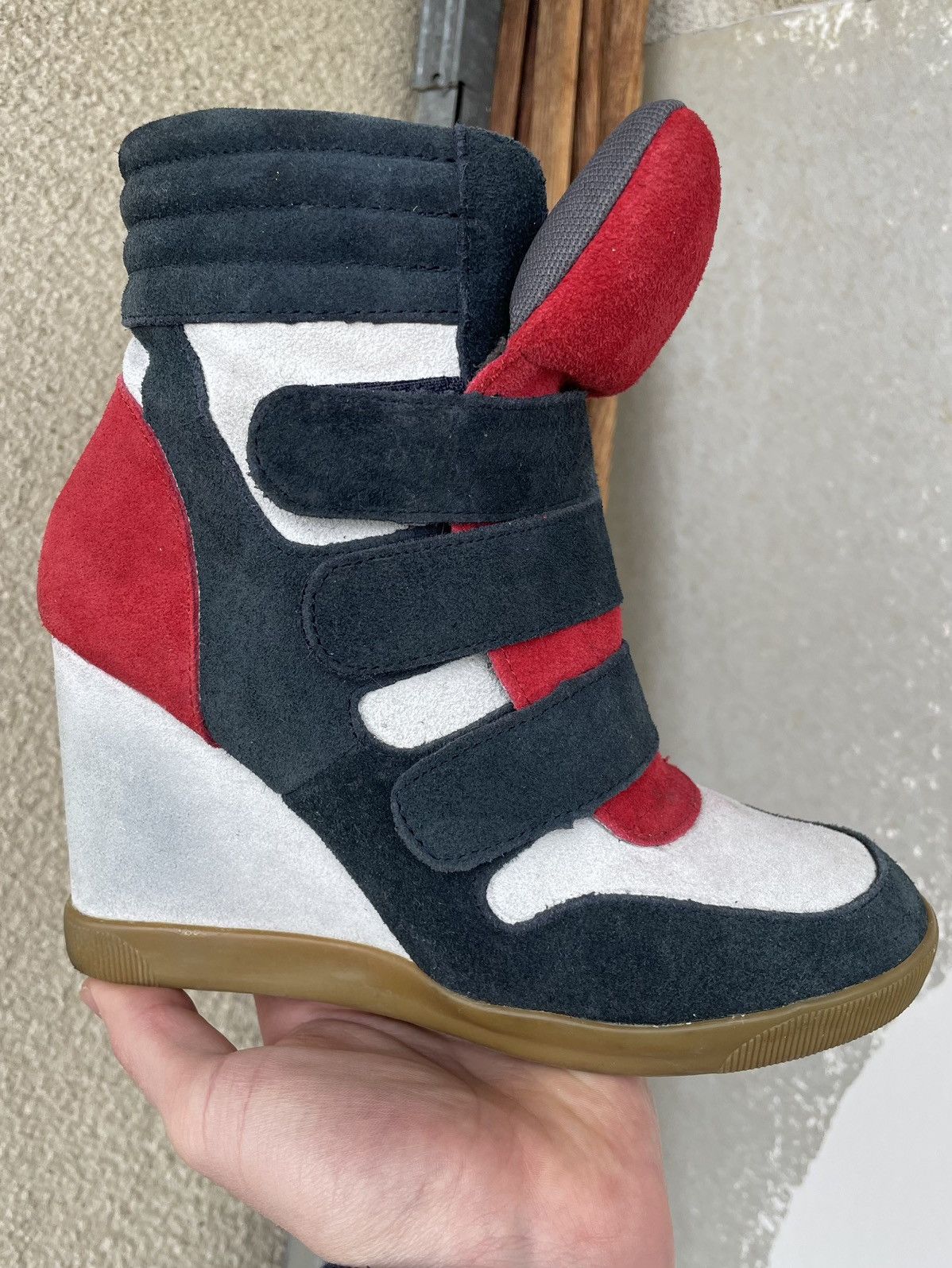 Isabel Marant Isabel Marant Style Bowie Wedge Sneakers Hi Top Shoes Sz 38 Size US 8 / IT 38 - 10 Thumbnail