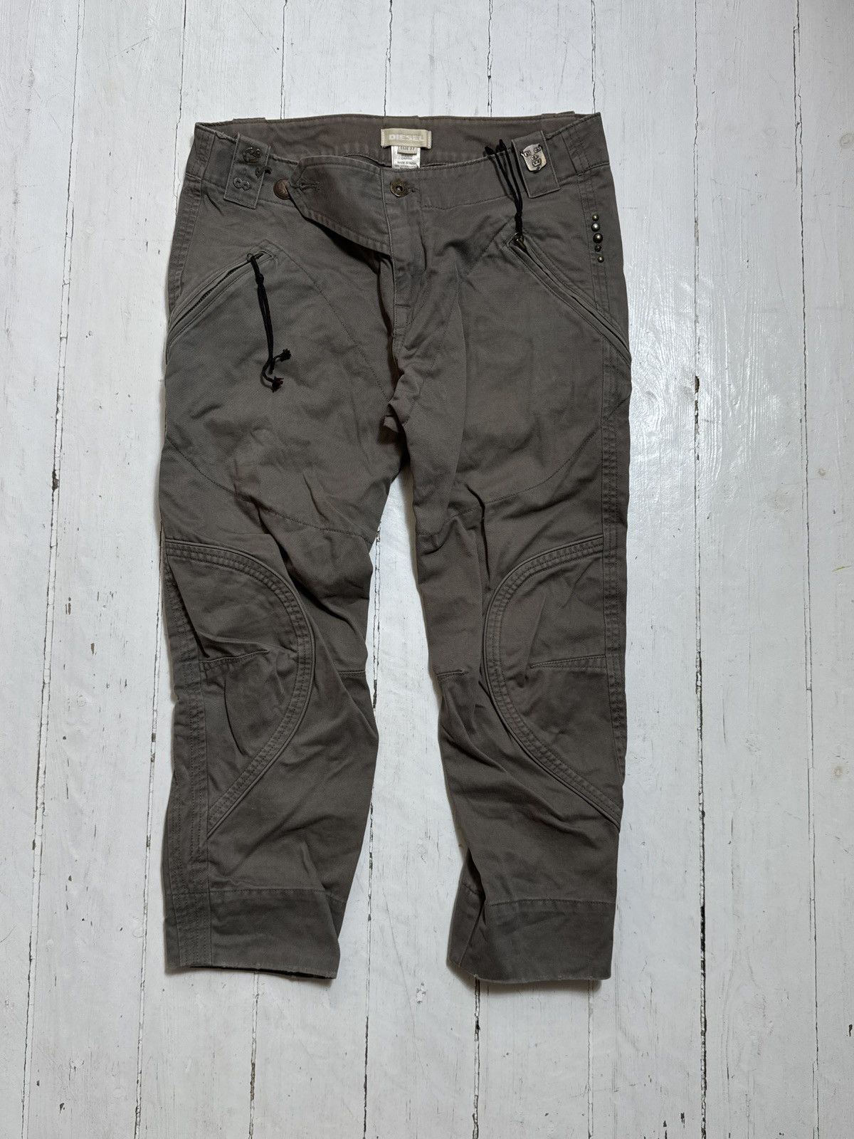 Diesel VINTAGE DIESEL 2000s BREECHES Size 27" / US 4 / IT 40 - 4 Thumbnail