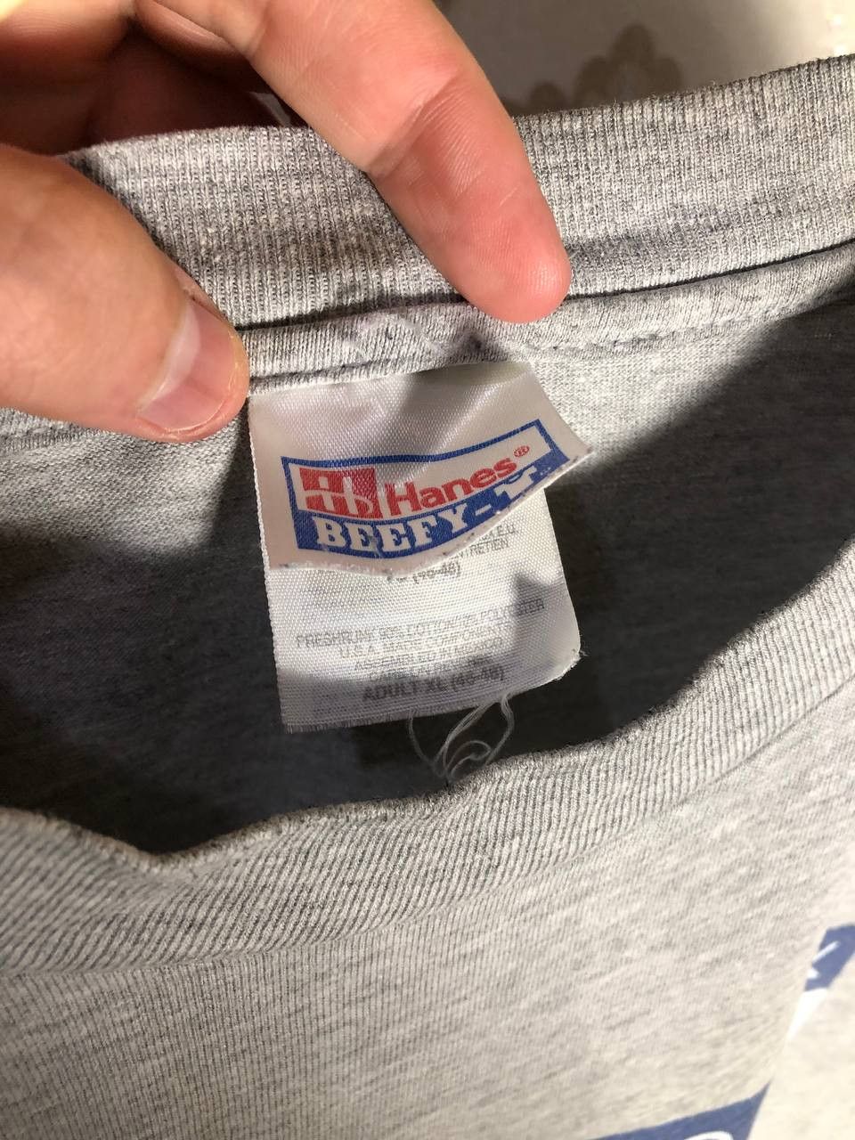 Hanes Vintage Hanes New York USA Flag Retro T-shirt Y2K 90s Size US XL / EU 56 / 4 - 4 Thumbnail
