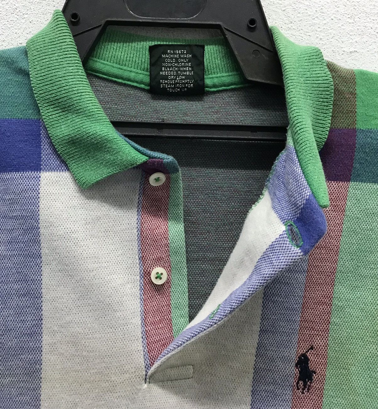 Polo Ralph Lauren × Vintage Vintage Polo by Ralph Lauren Made In Usa Polos Size US L / EU 52-54 / 3 - 4 Thumbnail