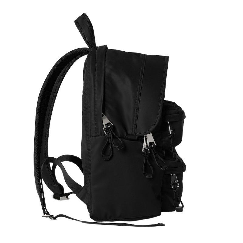 Gucci GUCCI $3200 Black Nylon Medium Backpack New & Authentic Size ONE SIZE - 4 Thumbnail