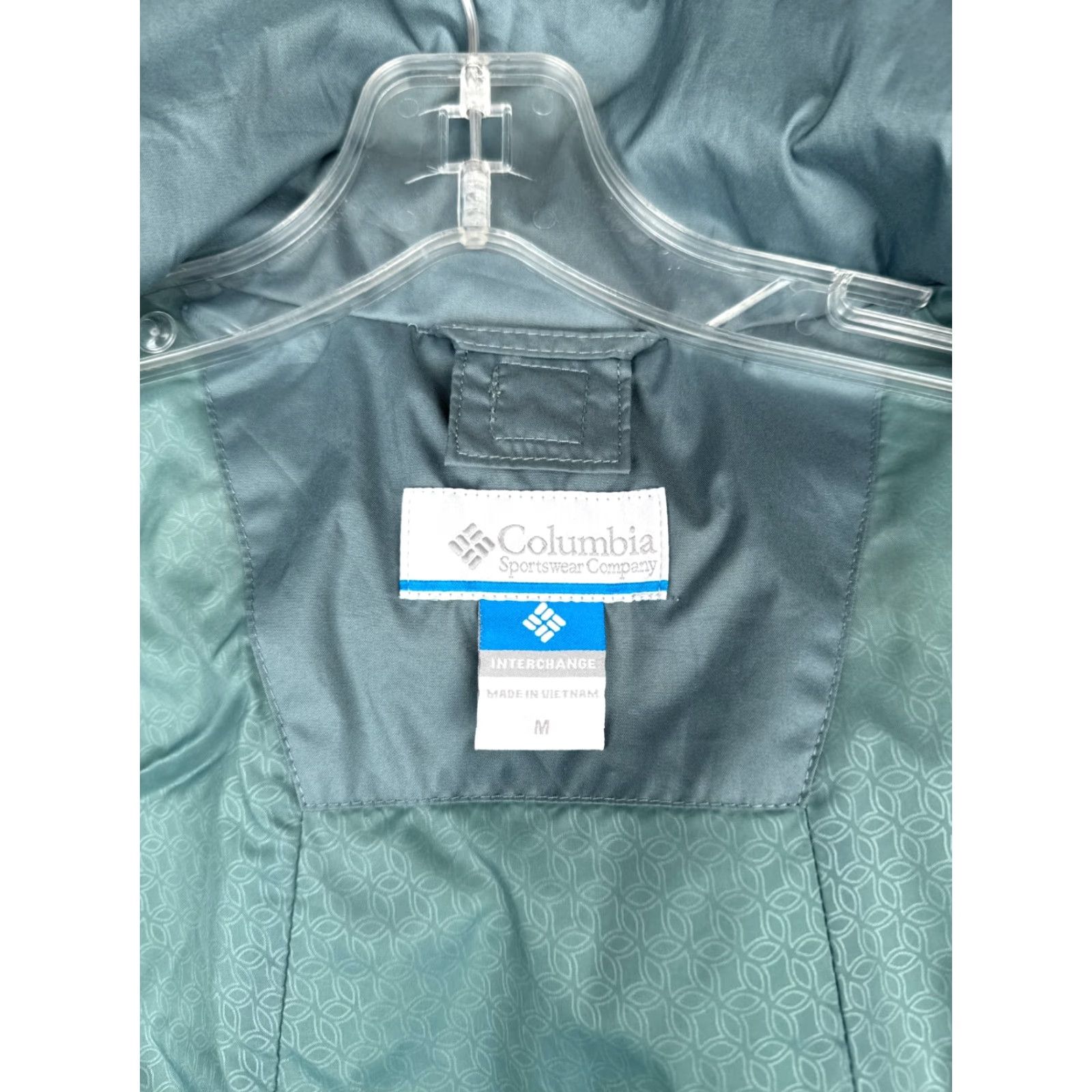 Vintage Columbia Jacket Women Medium Green Interchange 3-in-1 SHELL ONLY Ski Snow Winter Size M / US 6-8 / IT 42-44 - 3 Thumbnail