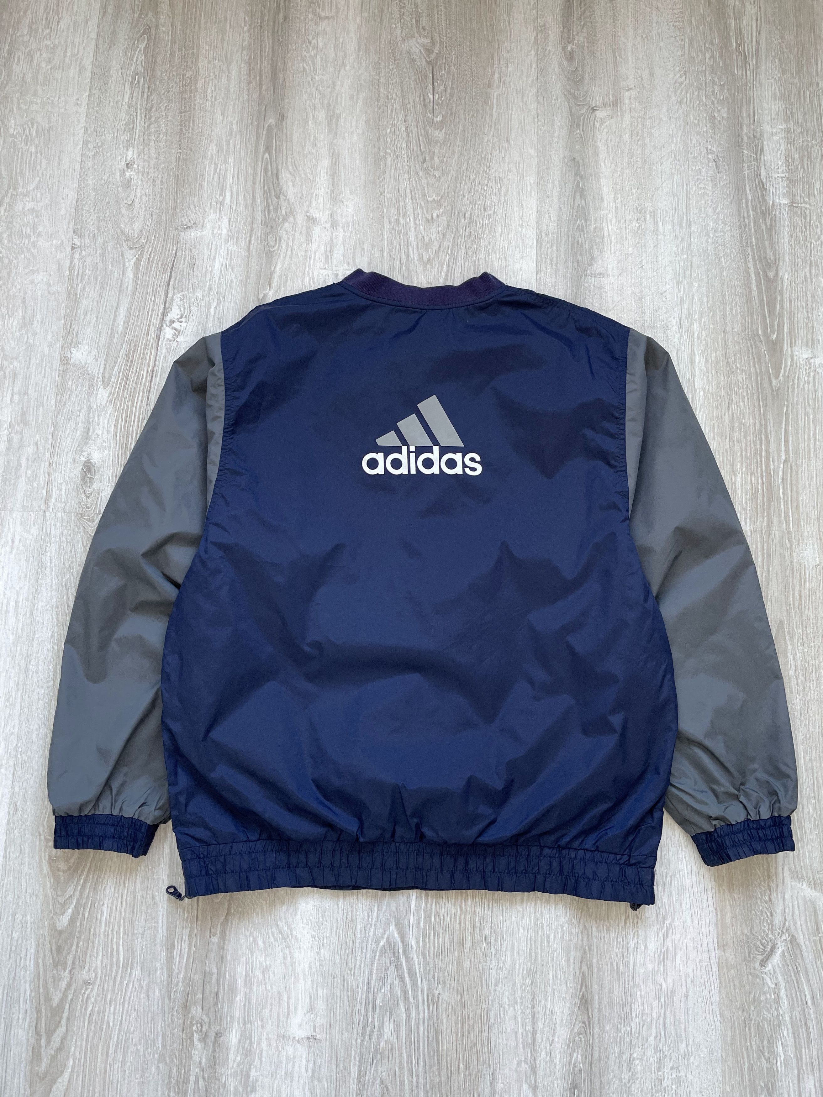 Adidas Vintage 90s Adidas Anorak style Big Logo Jacket Bilateral Size US L / EU 52-54 / 3 - 1 Thumbnail