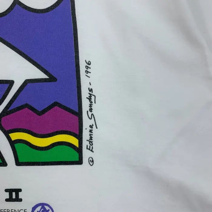 Vintage Vintage 1996 EDWINA SANDYS ILLUSTRATION United Nation Size L / US 10 / IT 46 - 4 Thumbnail