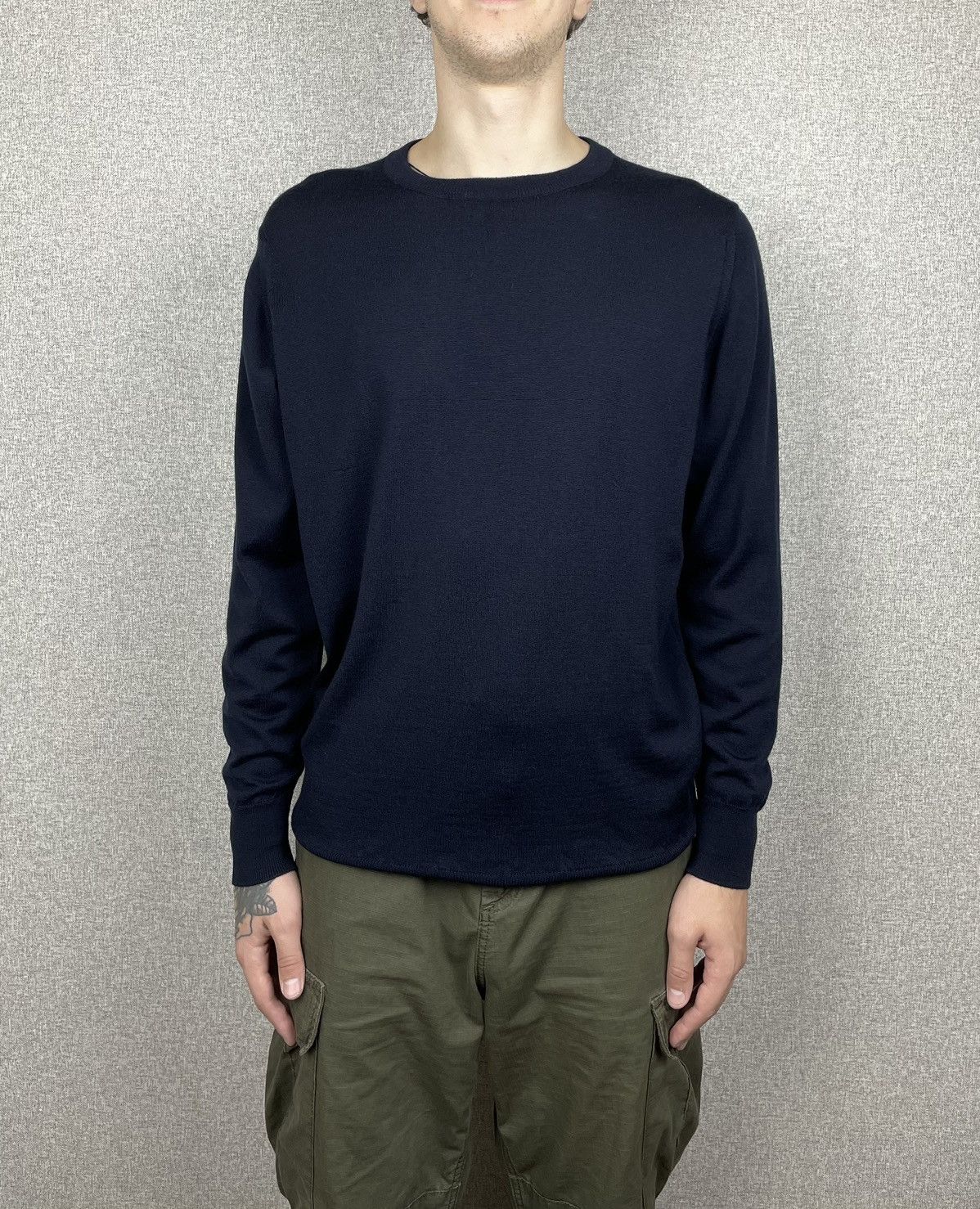 John Smedley Men's Merino Wool Sweater Jumper