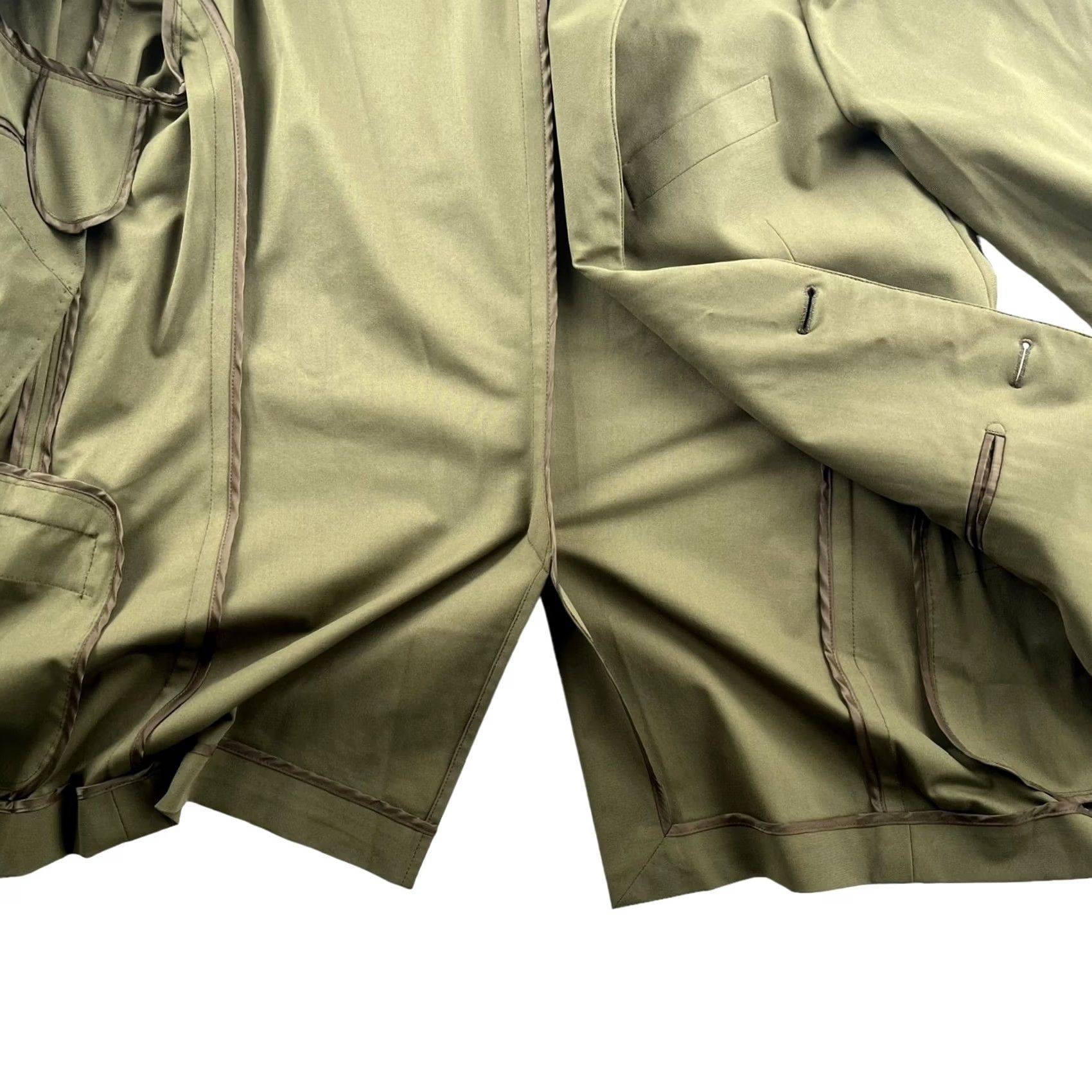 Vintage Sene Men's Blazer Jacket UV Stretch Tech Green 2-Button 100% Polyester 38 Short Size US 38 / EU 54 - 3 Thumbnail