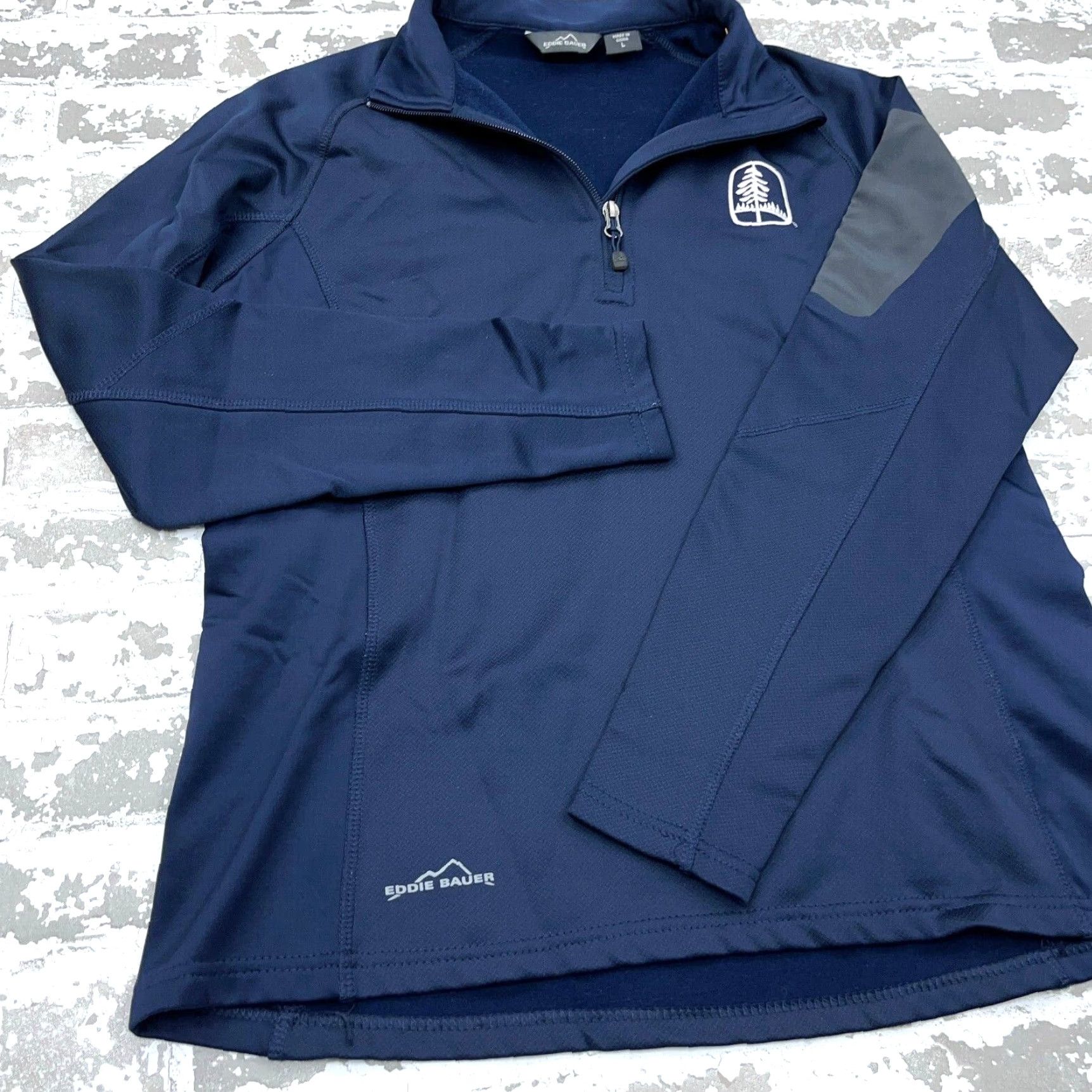 Eddie Bauer Eddie Bauer Sweater Women Large Blue Pullover Quarter Zip Performance Soft Shell Size L / US 10 / IT 46 - 5 Thumbnail
